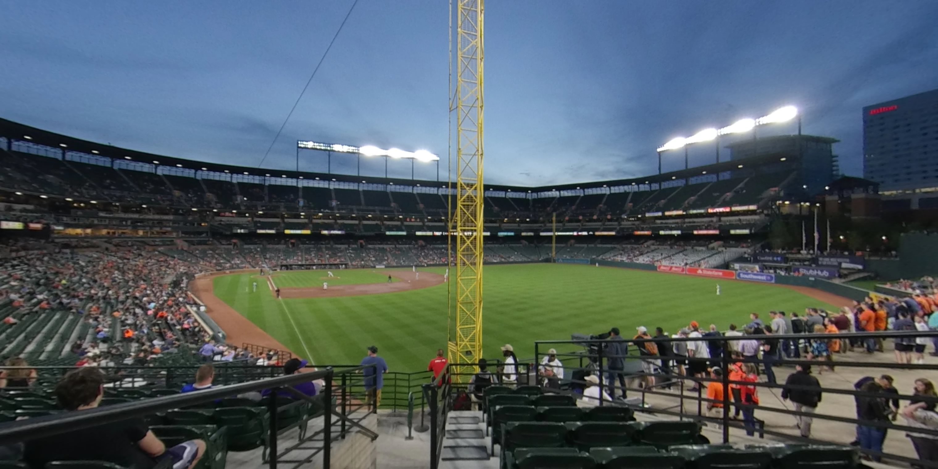 section 1 panoramic seat view  - oriole park