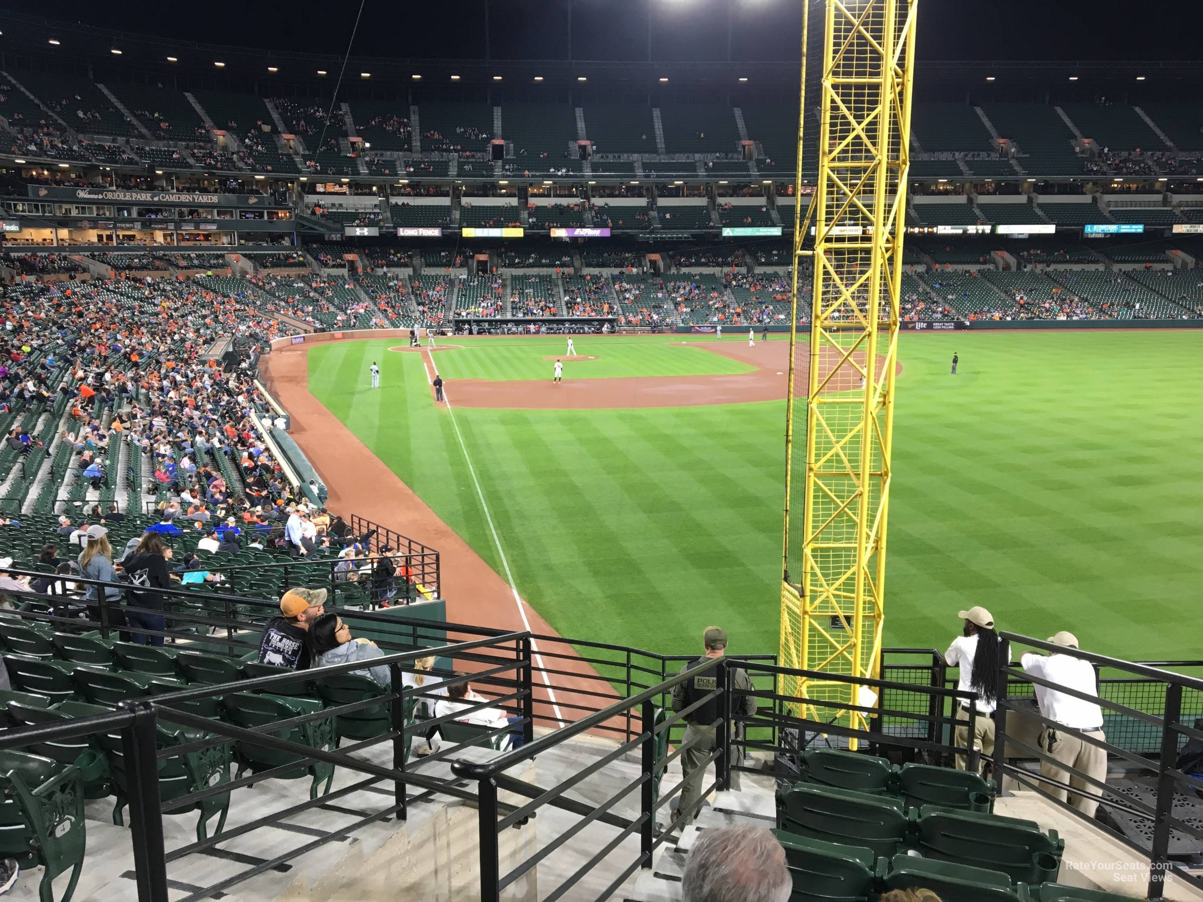 section 1, row 10 seat view  - oriole park