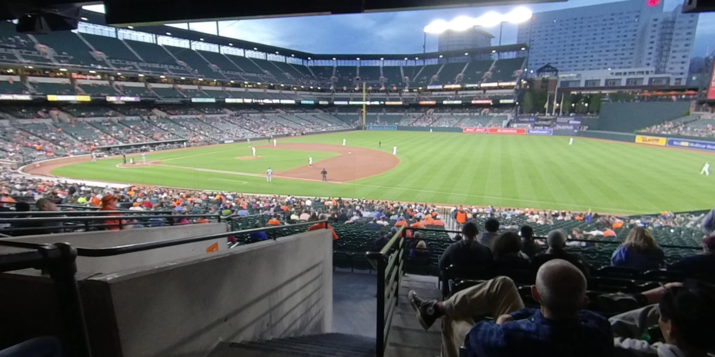section 13 panoramic seat view  - oriole park
