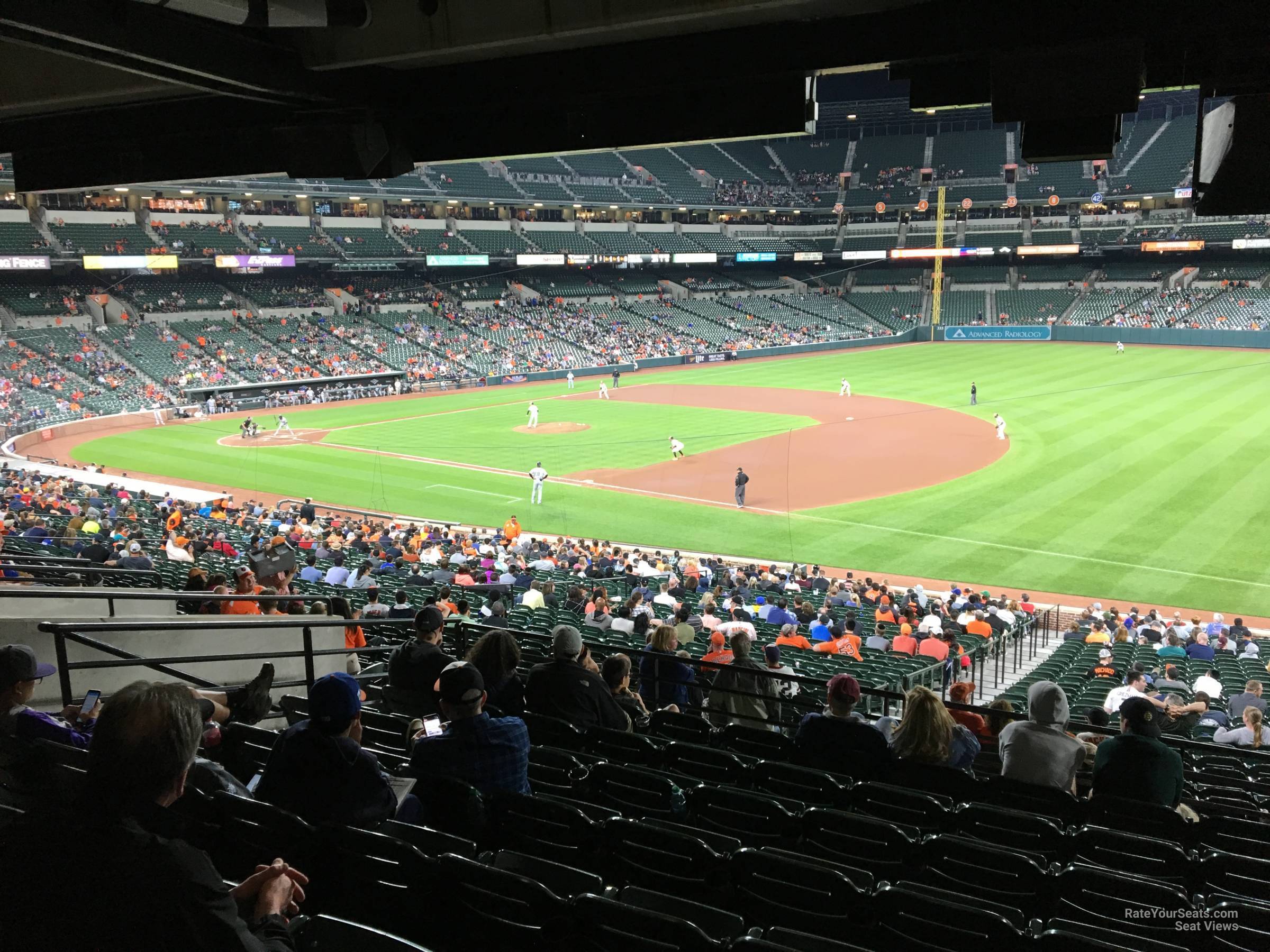 section 13, row 10 seat view  - oriole park