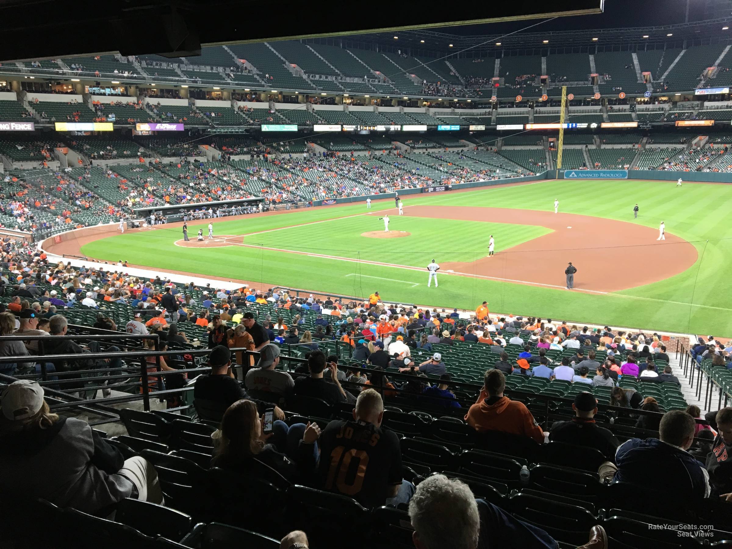 section 15, row 10 seat view  - oriole park
