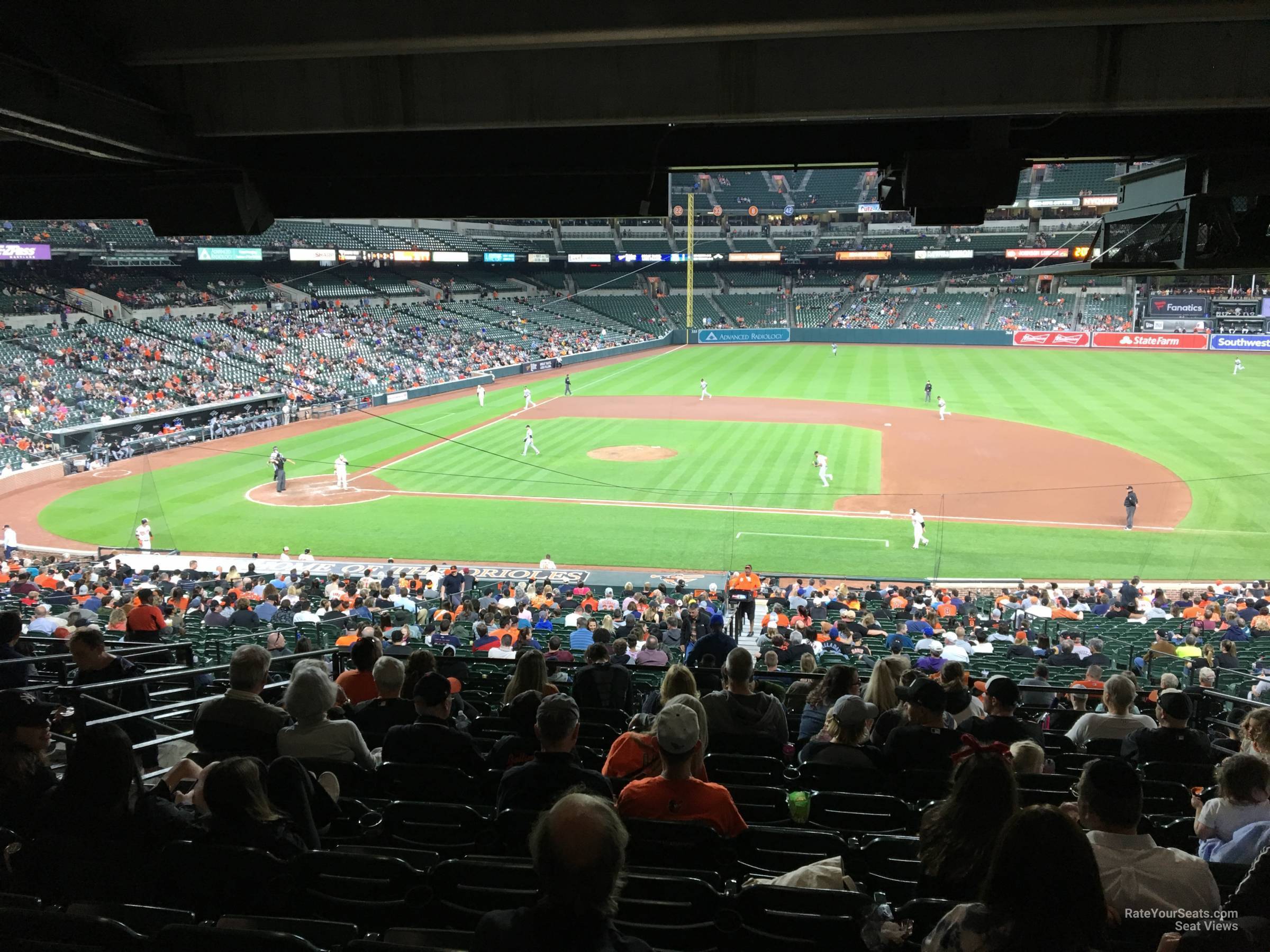 section 19, row 10 seat view  - oriole park