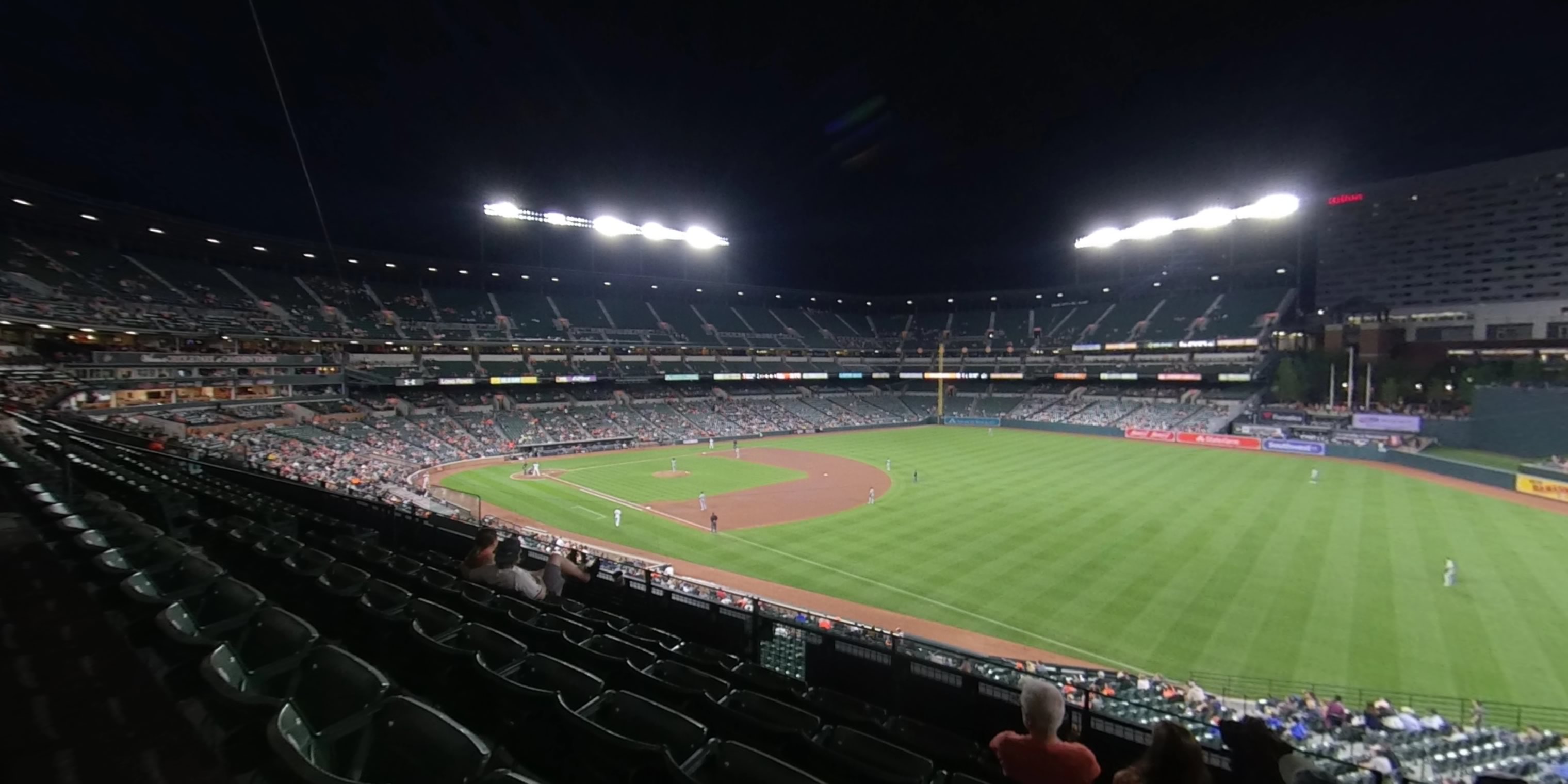 section 208 panoramic seat view  - oriole park