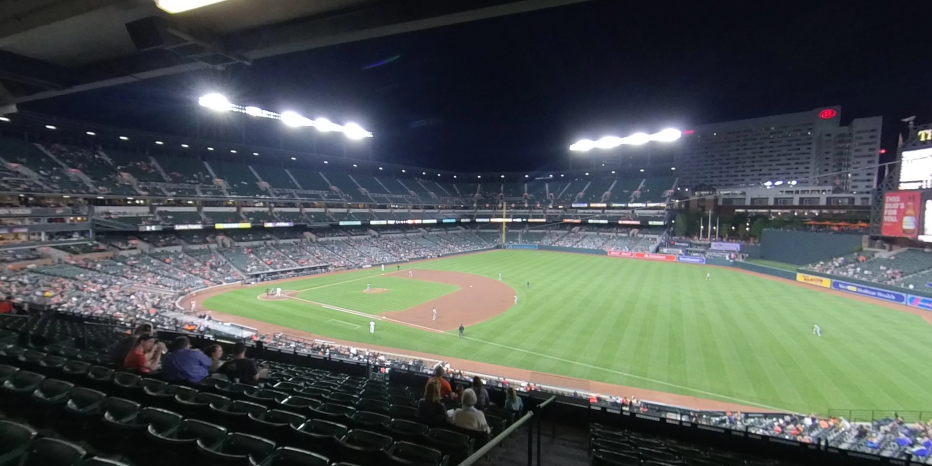section 212 panoramic seat view  - oriole park