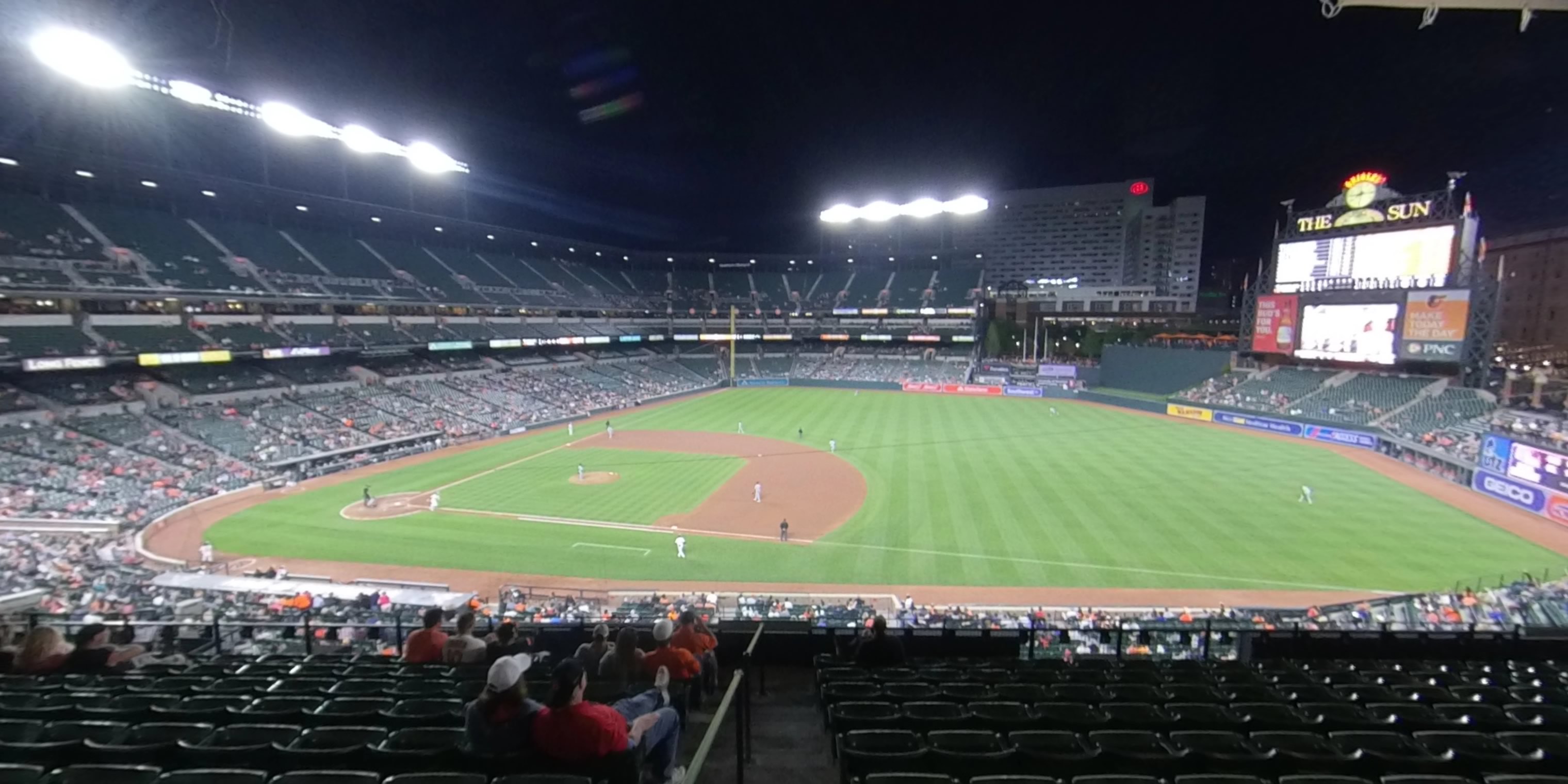 section 216 panoramic seat view  - oriole park