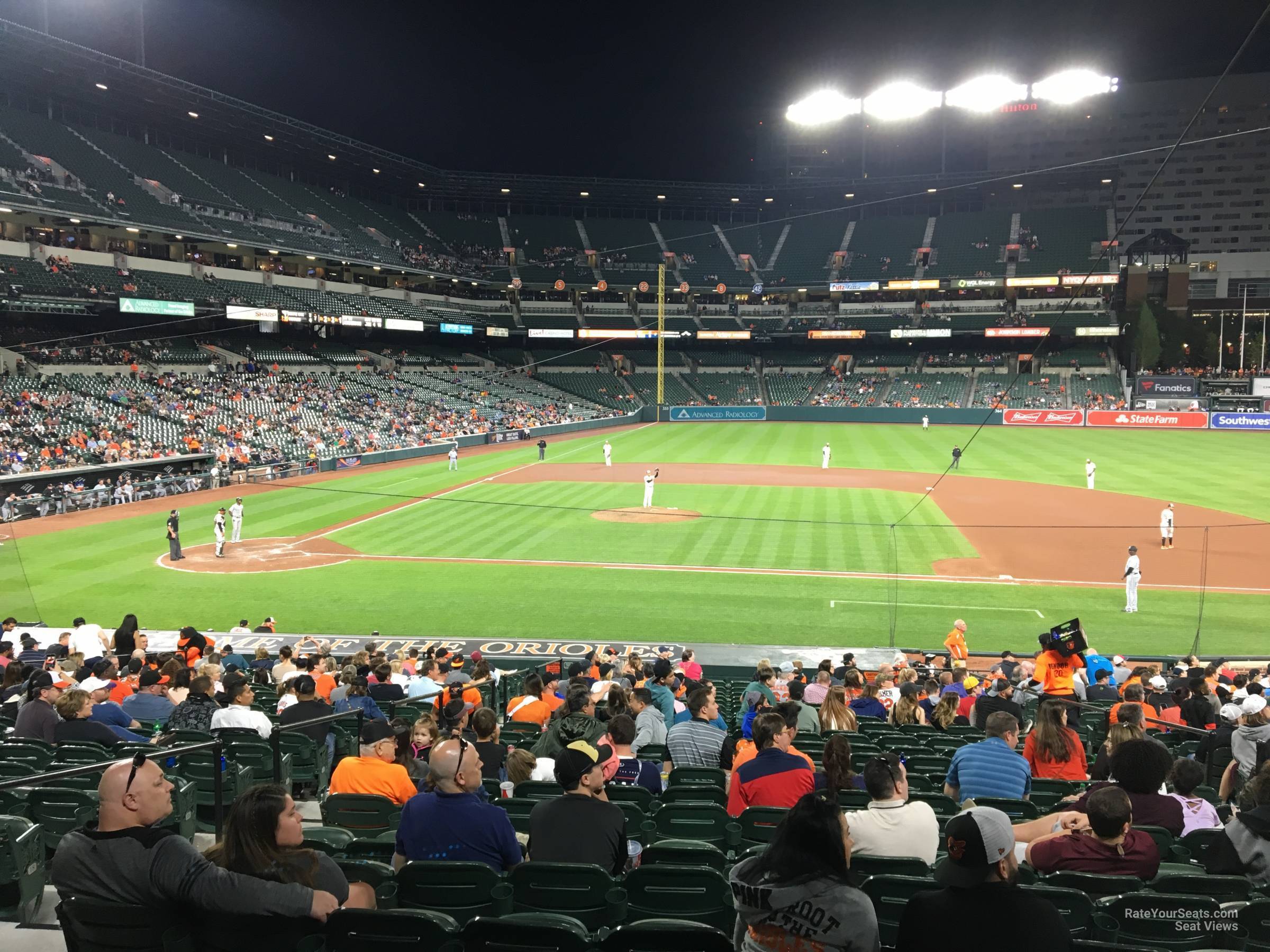 section 22, row 27 seat view  - oriole park
