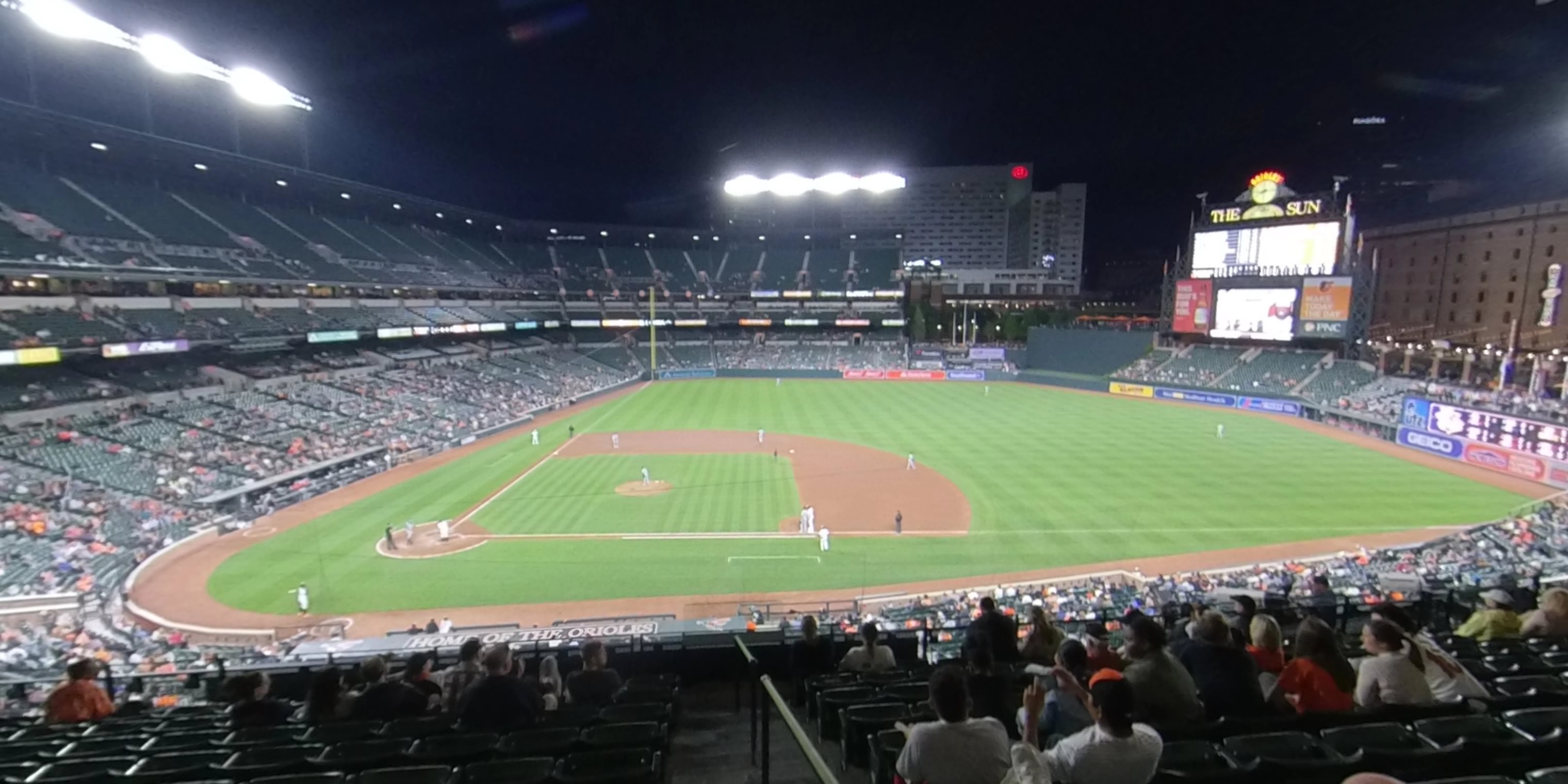 section 220 panoramic seat view  - oriole park