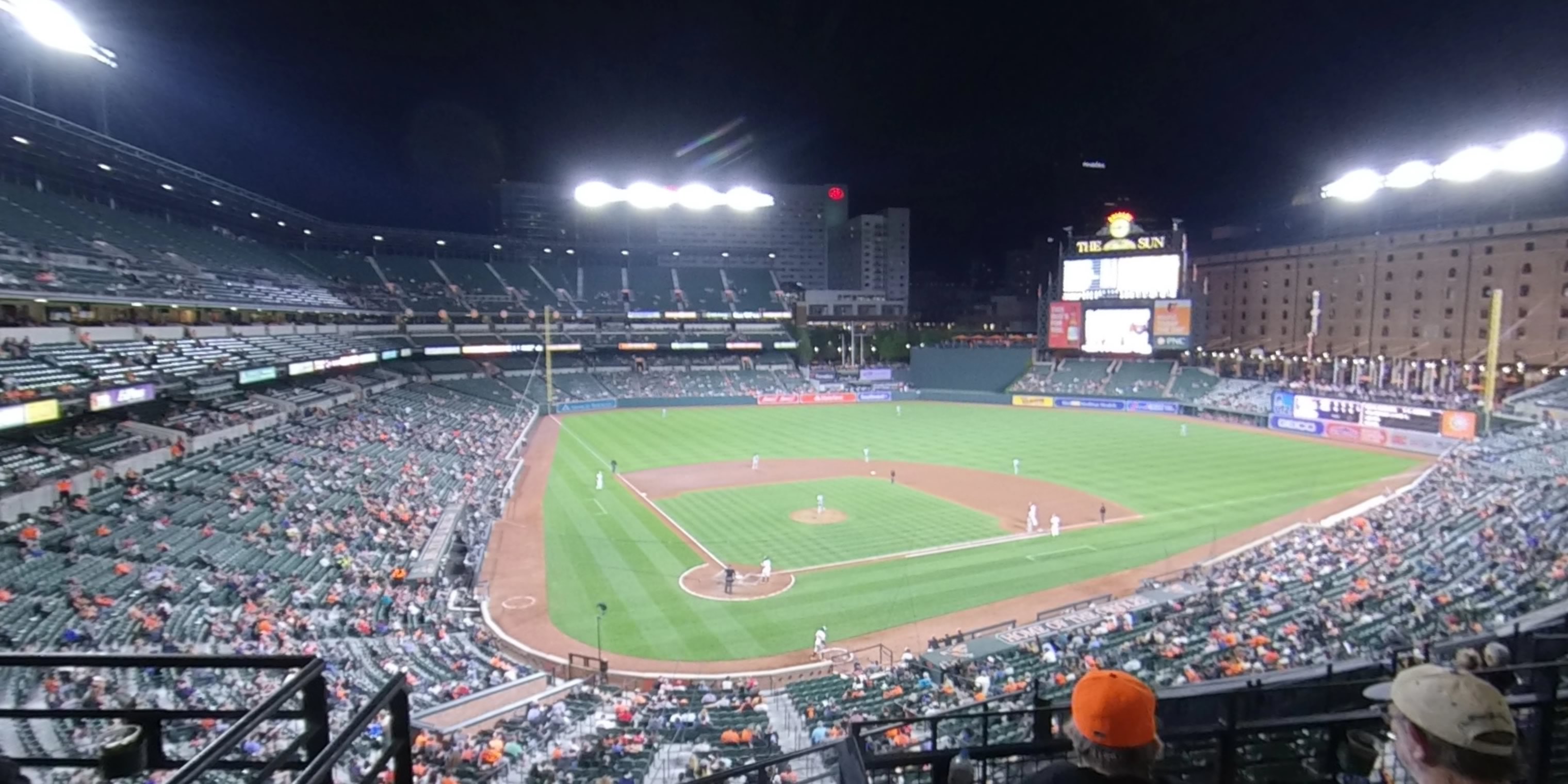 section 230 panoramic seat view  - oriole park