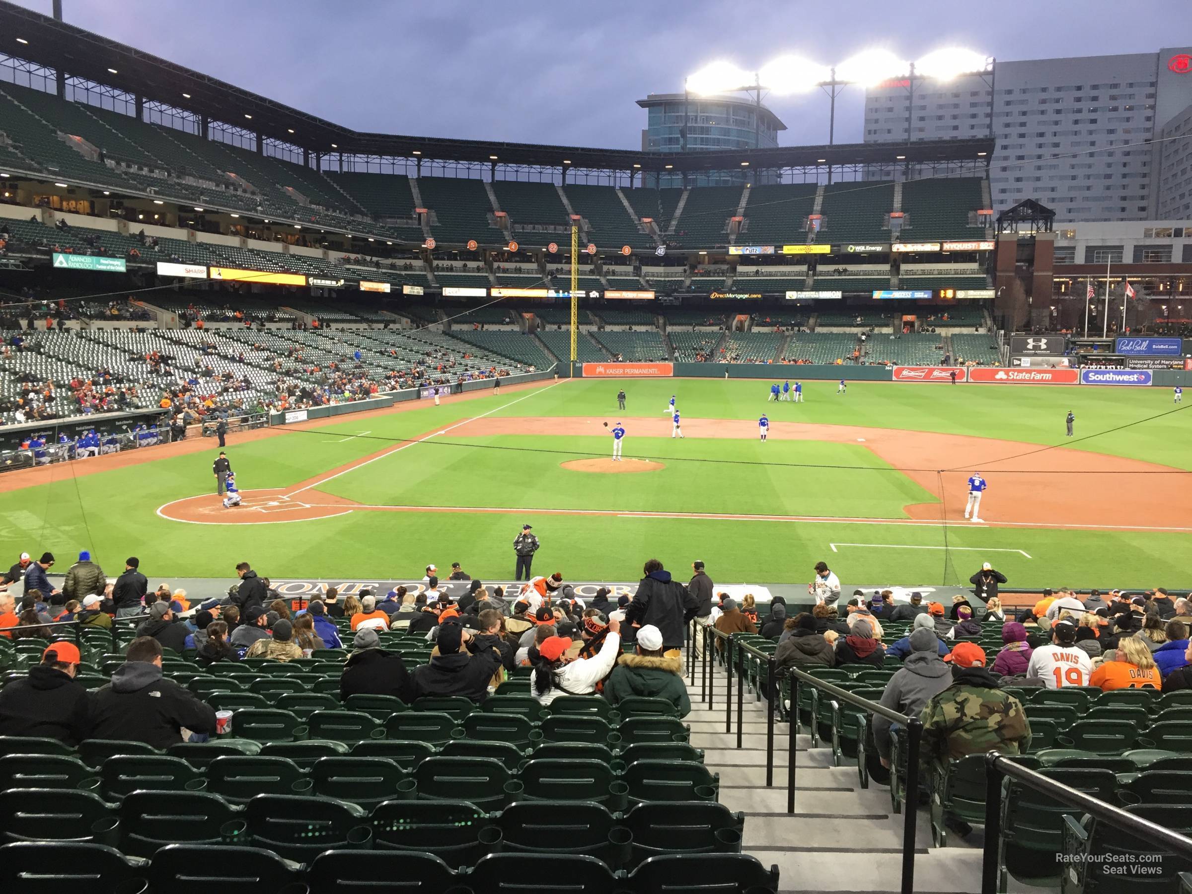 section 24, row 20 seat view  - oriole park