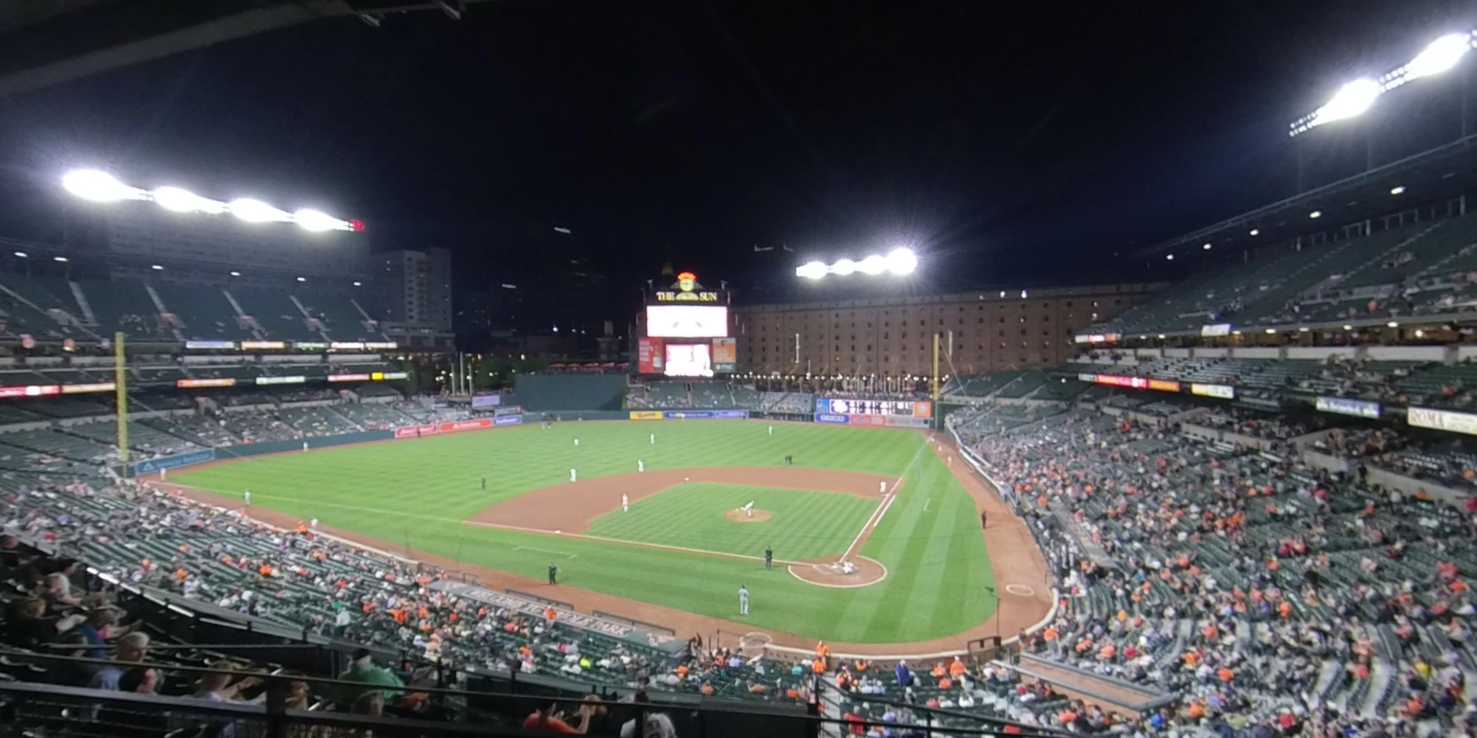 section 242 panoramic seat view  - oriole park