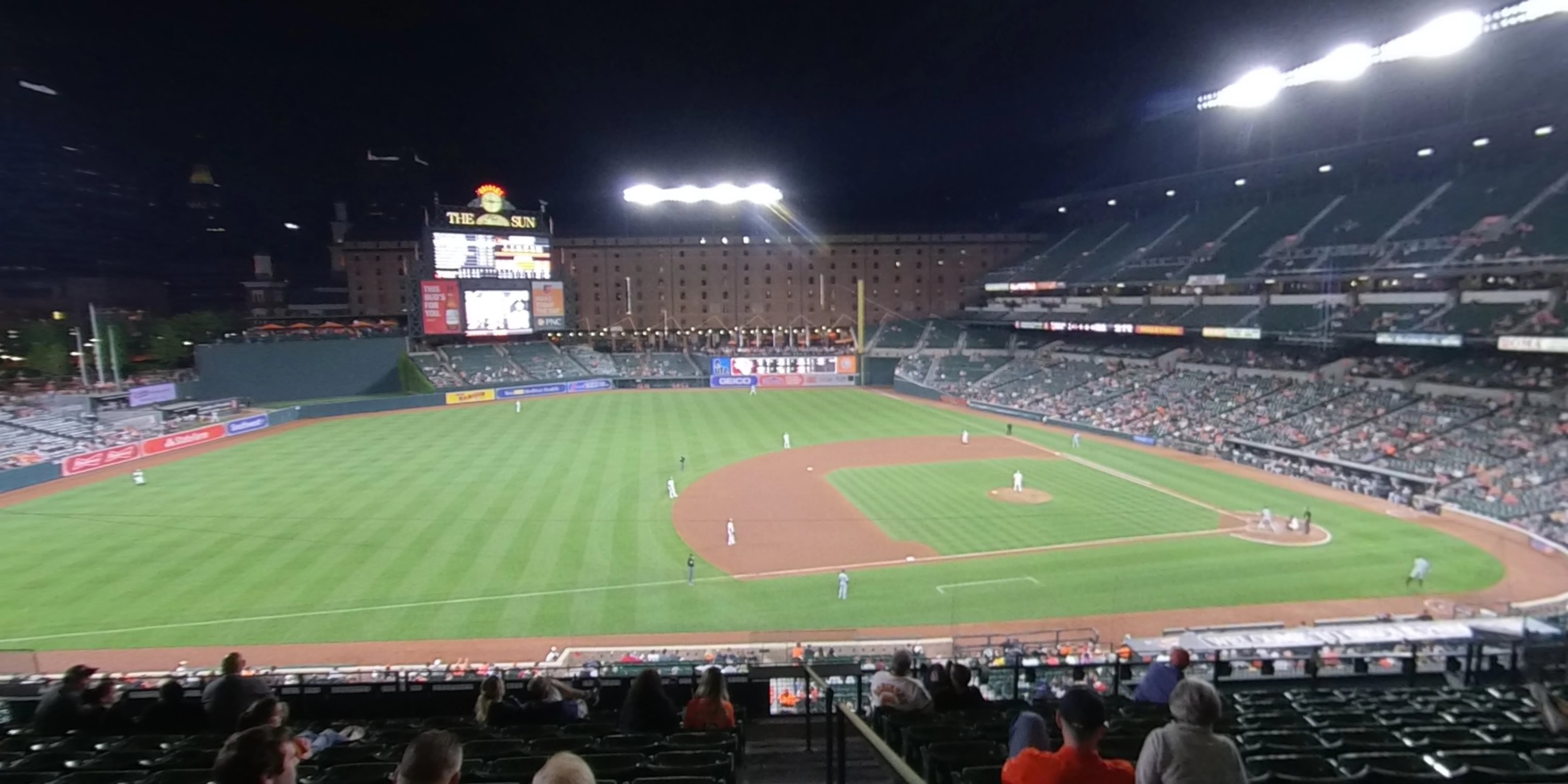 section 252 panoramic seat view  - oriole park