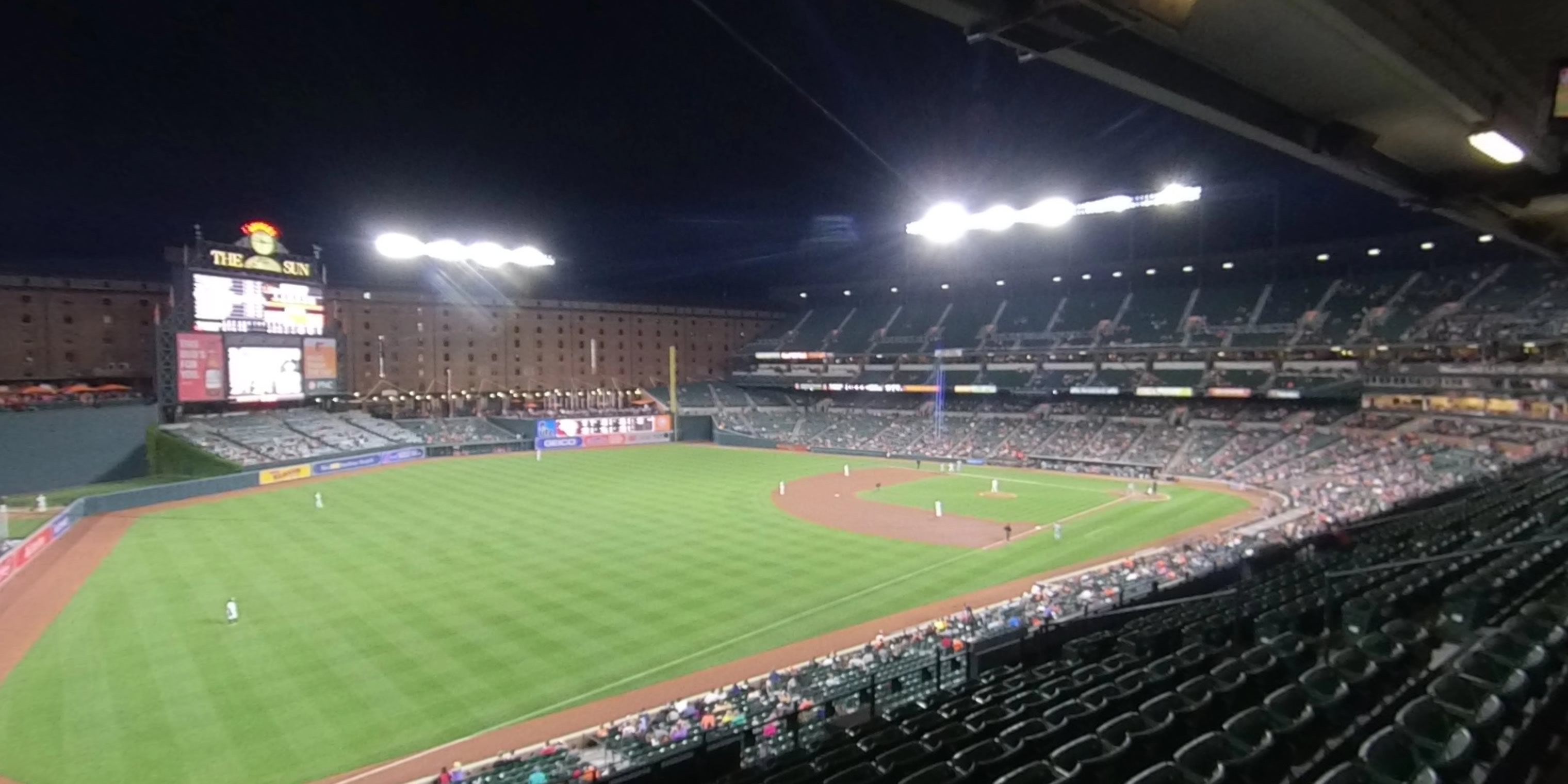 section 264 panoramic seat view  - oriole park