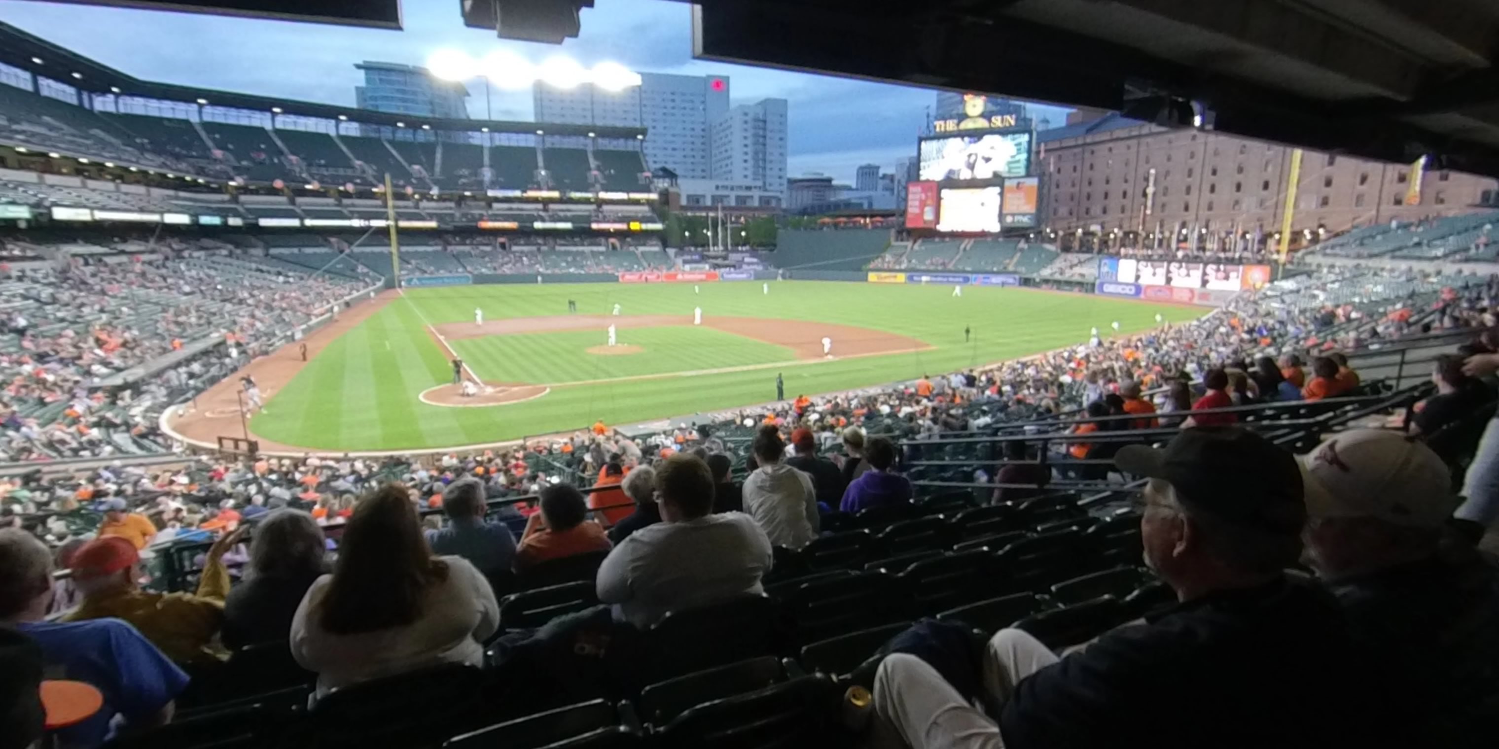 section 29 panoramic seat view  - oriole park