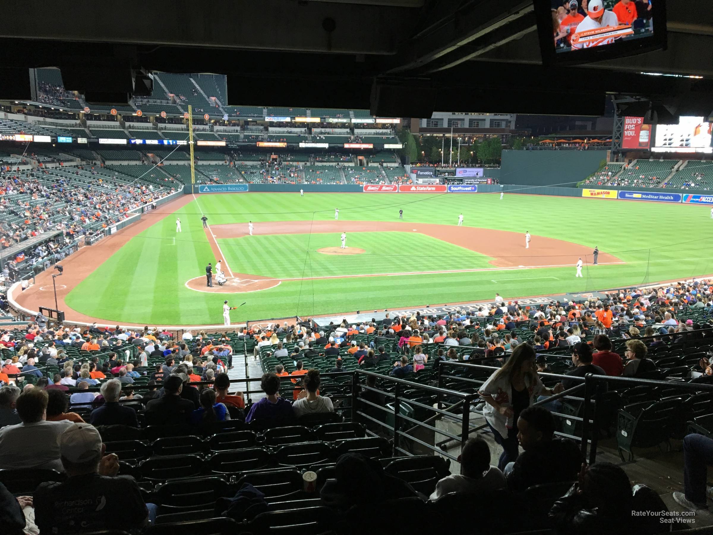 section 29, row 10 seat view  - oriole park