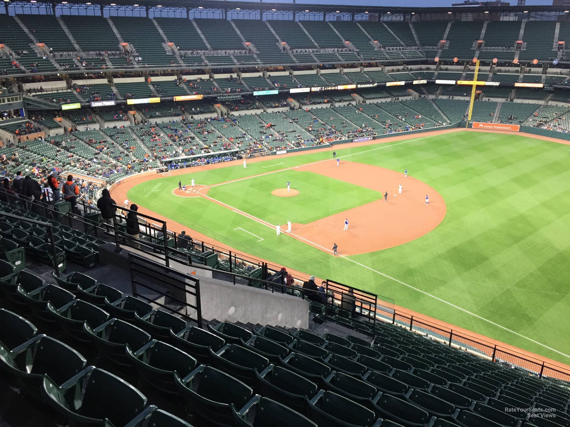 section 310, row 15 seat view  - oriole park