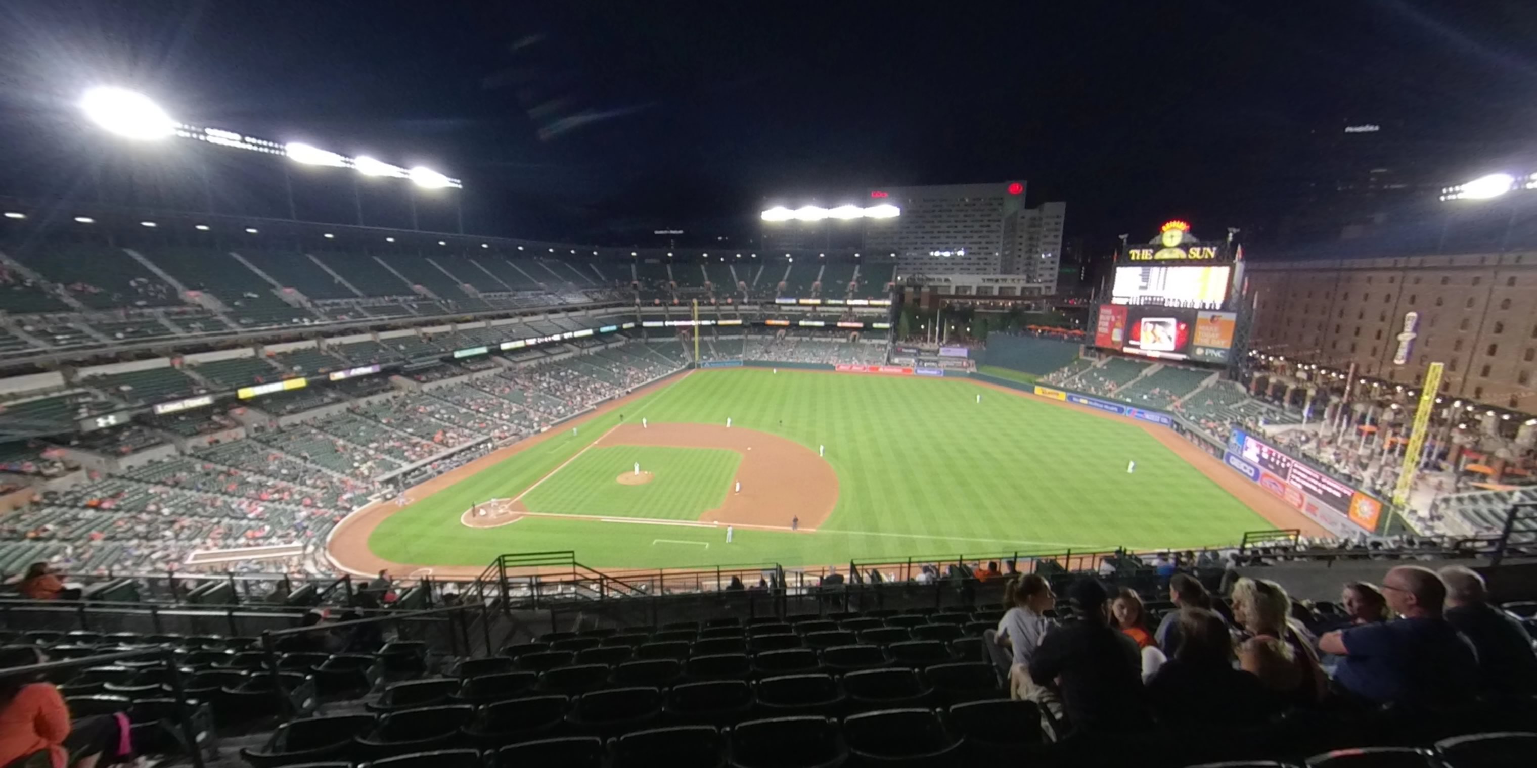 section 318 panoramic seat view  - oriole park