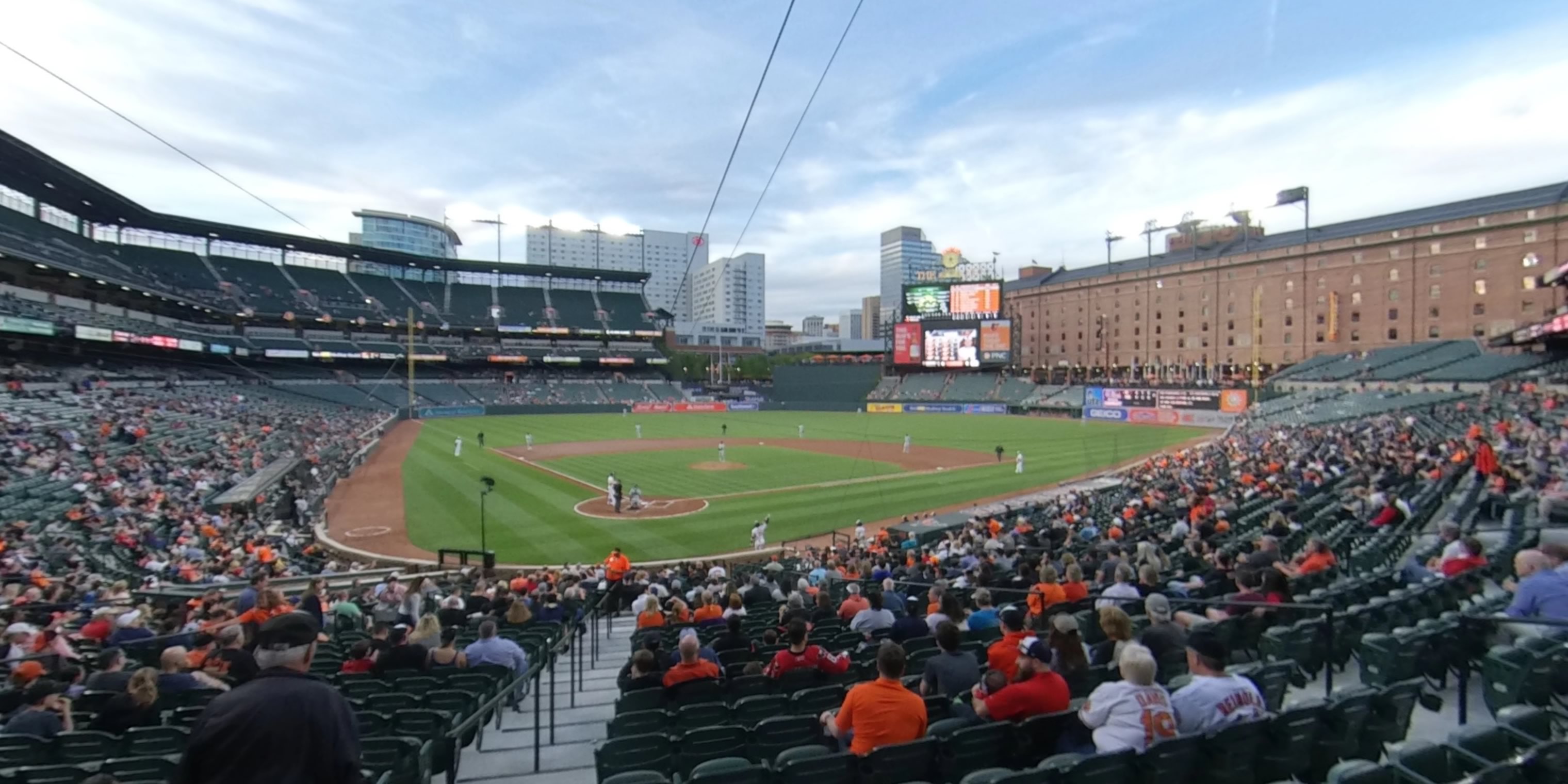 section 32 panoramic seat view  - oriole park