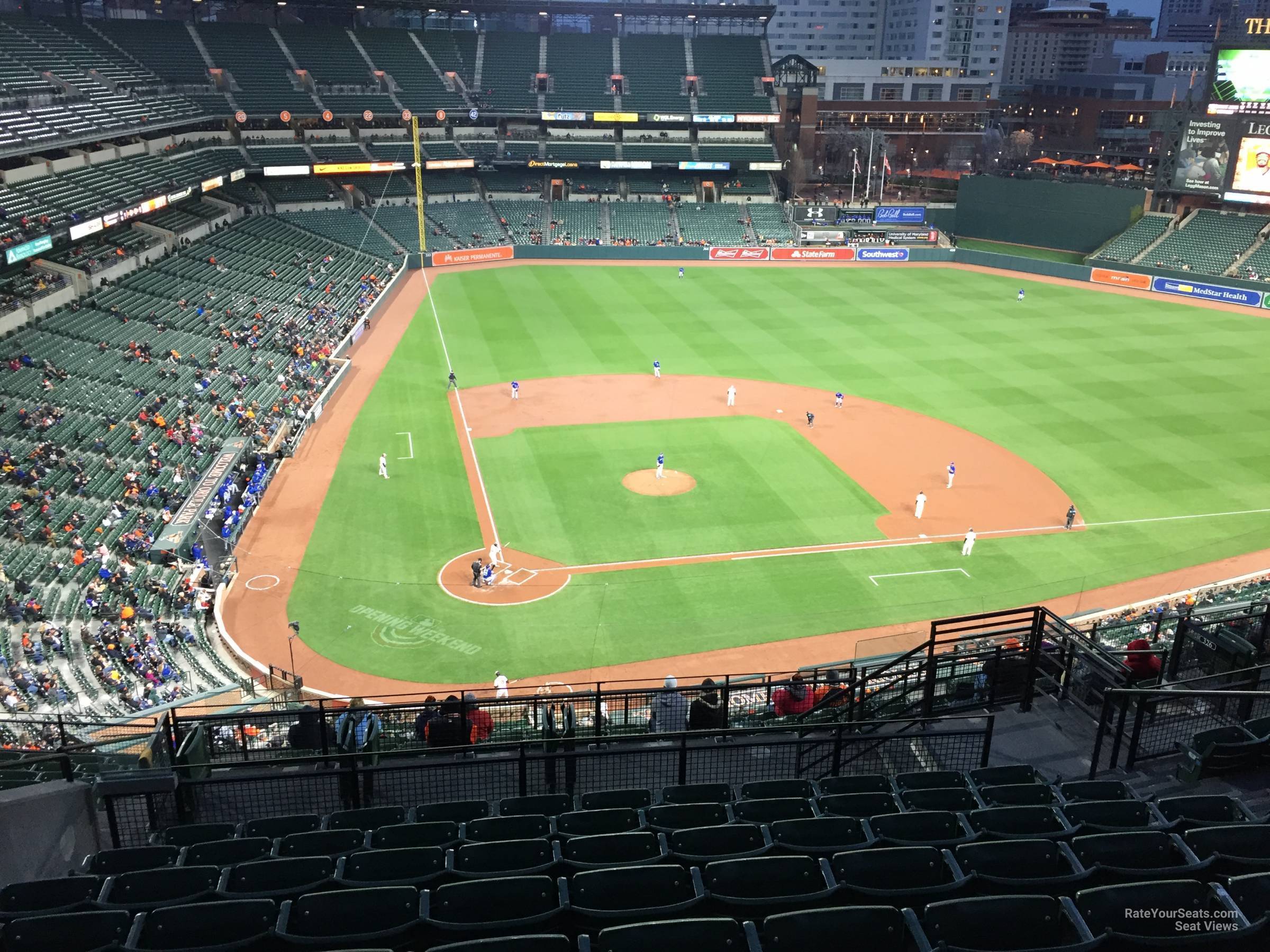 section 328, row 15 seat view  - oriole park