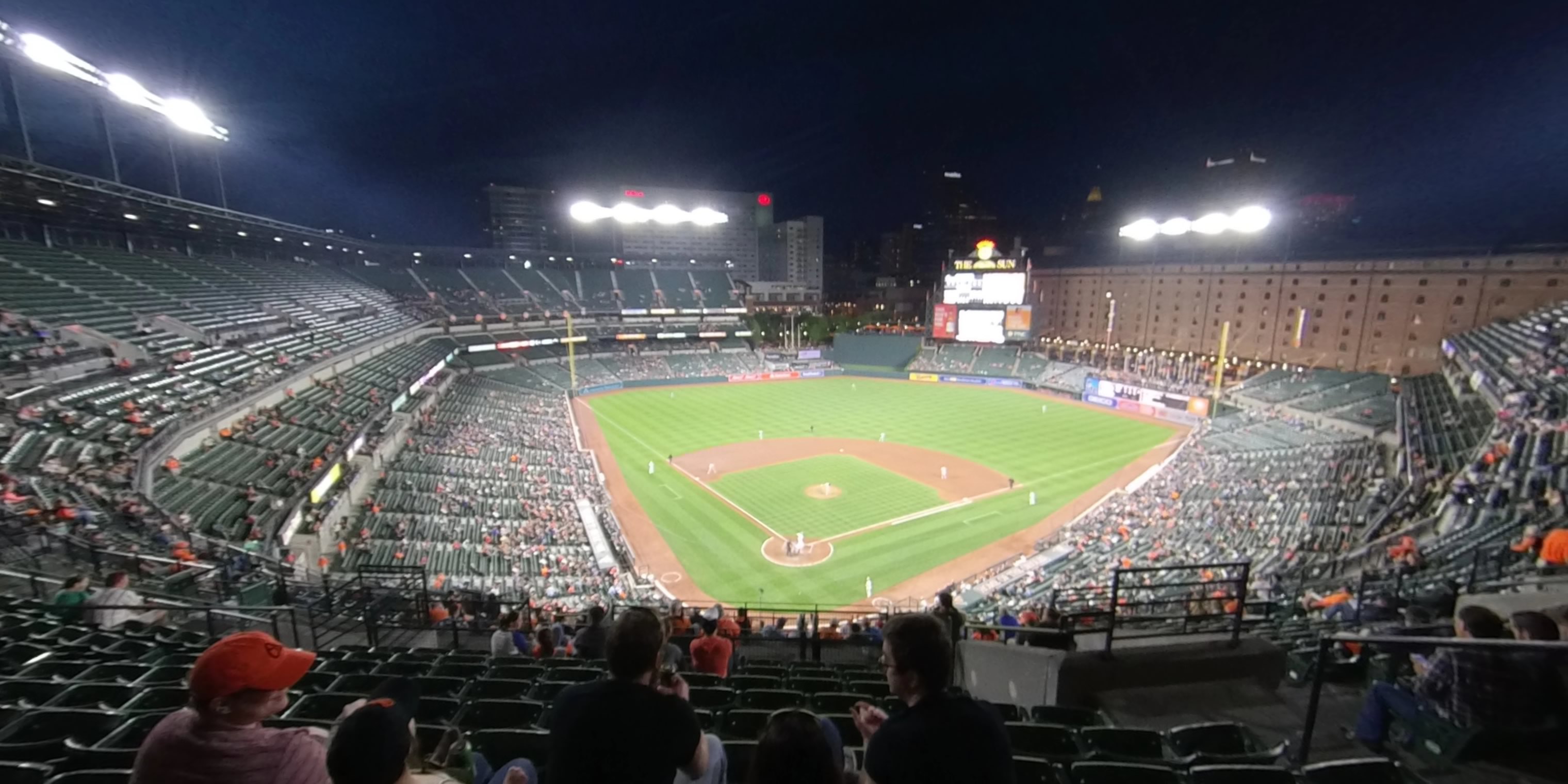 section 332 panoramic seat view  - oriole park