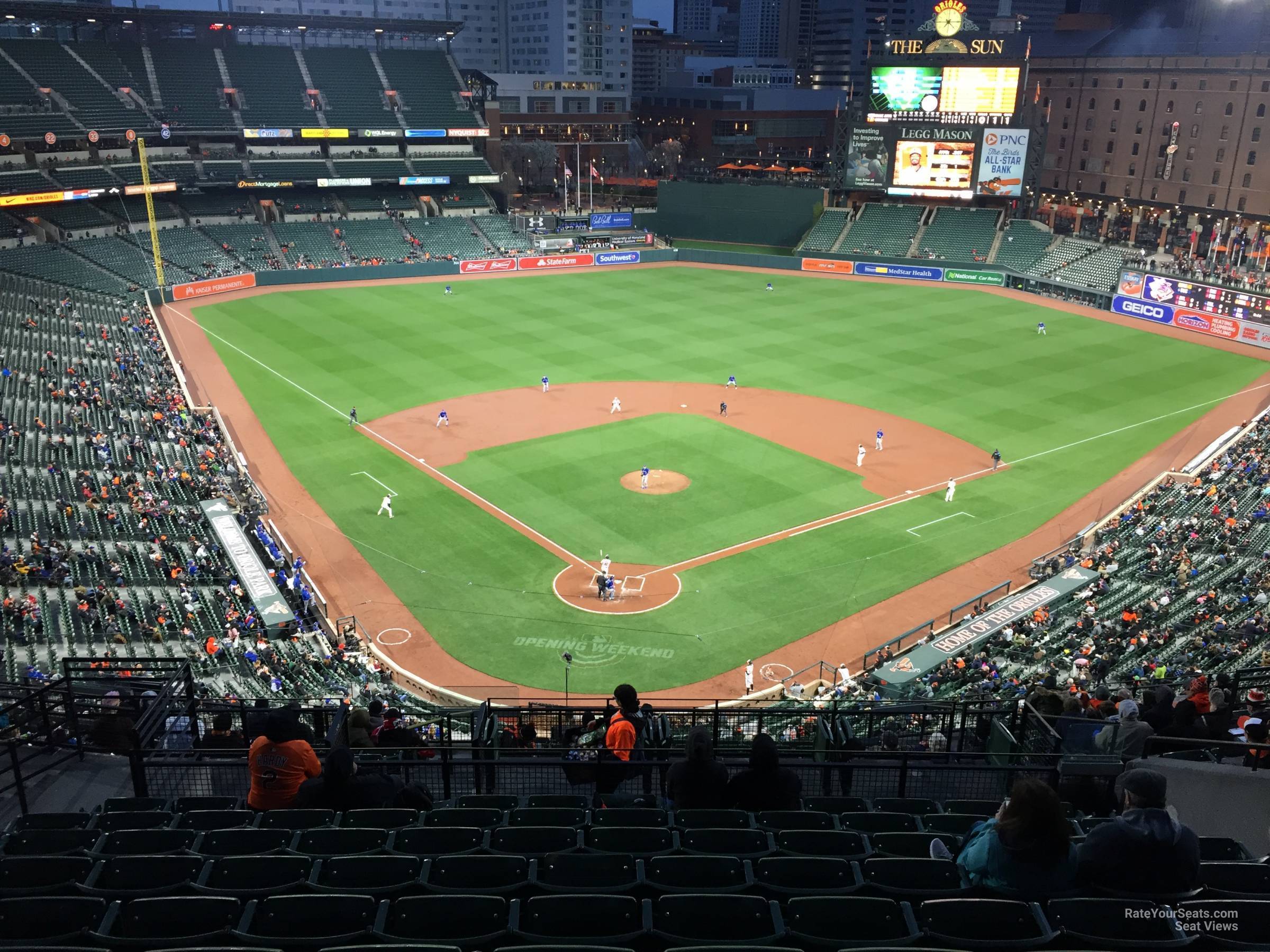section 334, row 15 seat view  - oriole park