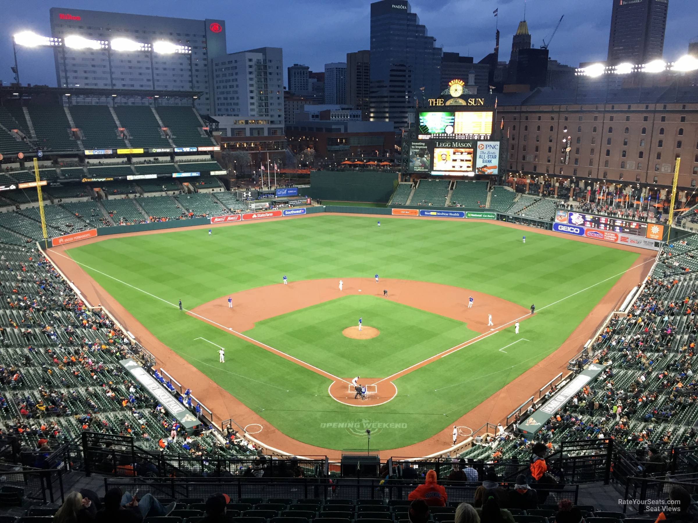 section 336, row 15 seat view  - oriole park