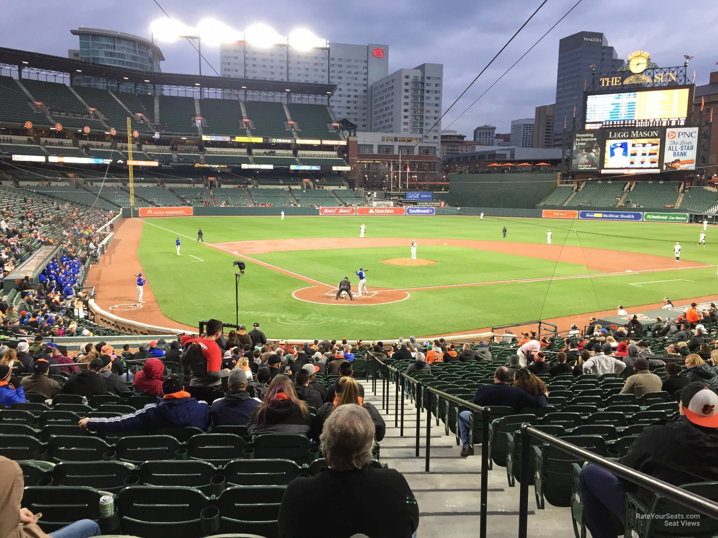 section 34, row 20 seat view  - oriole park