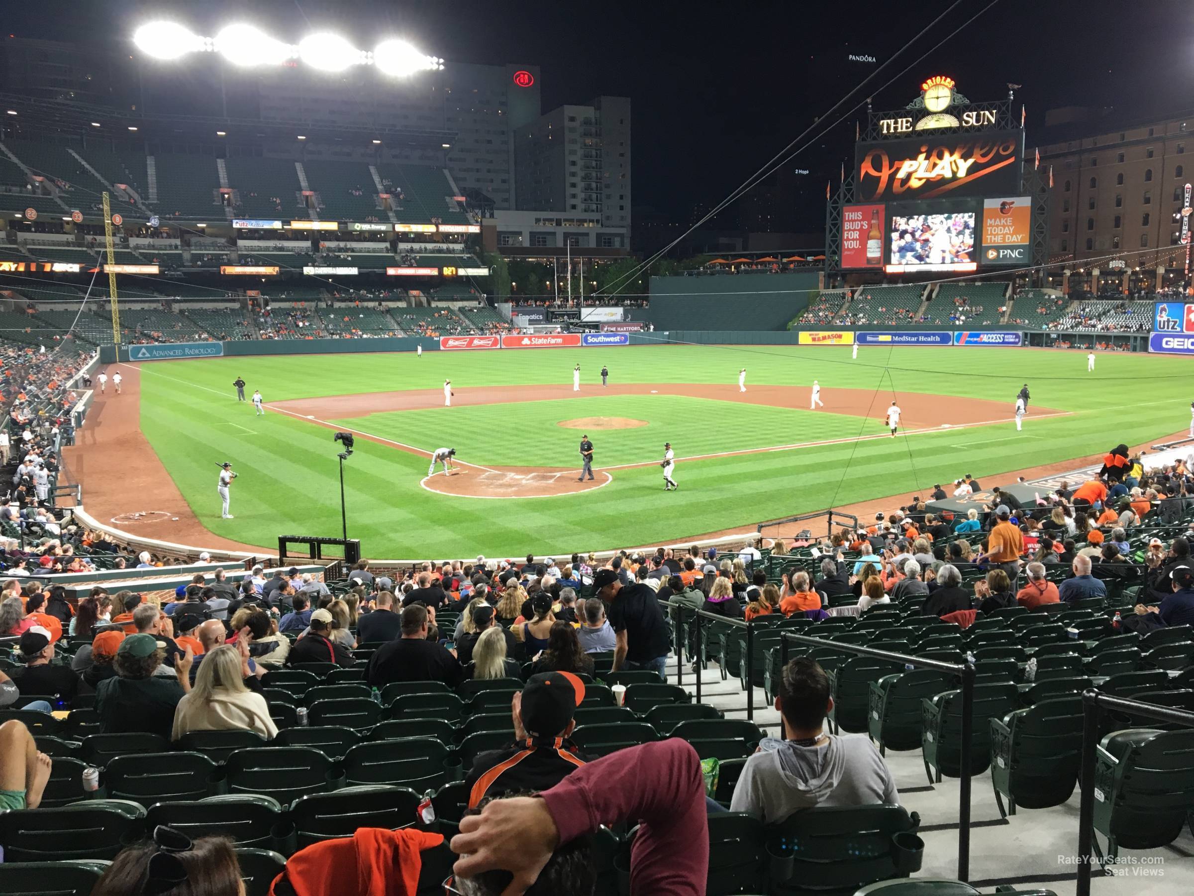 section 34, row 27 seat view  - oriole park