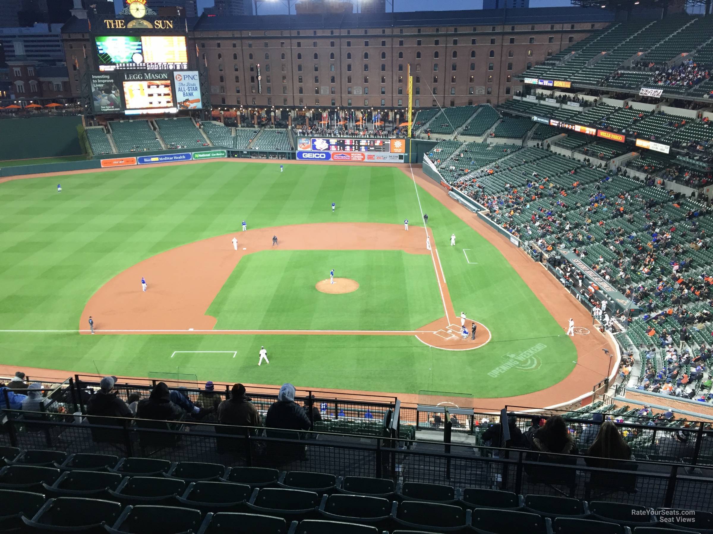 section 348, row 15 seat view  - oriole park