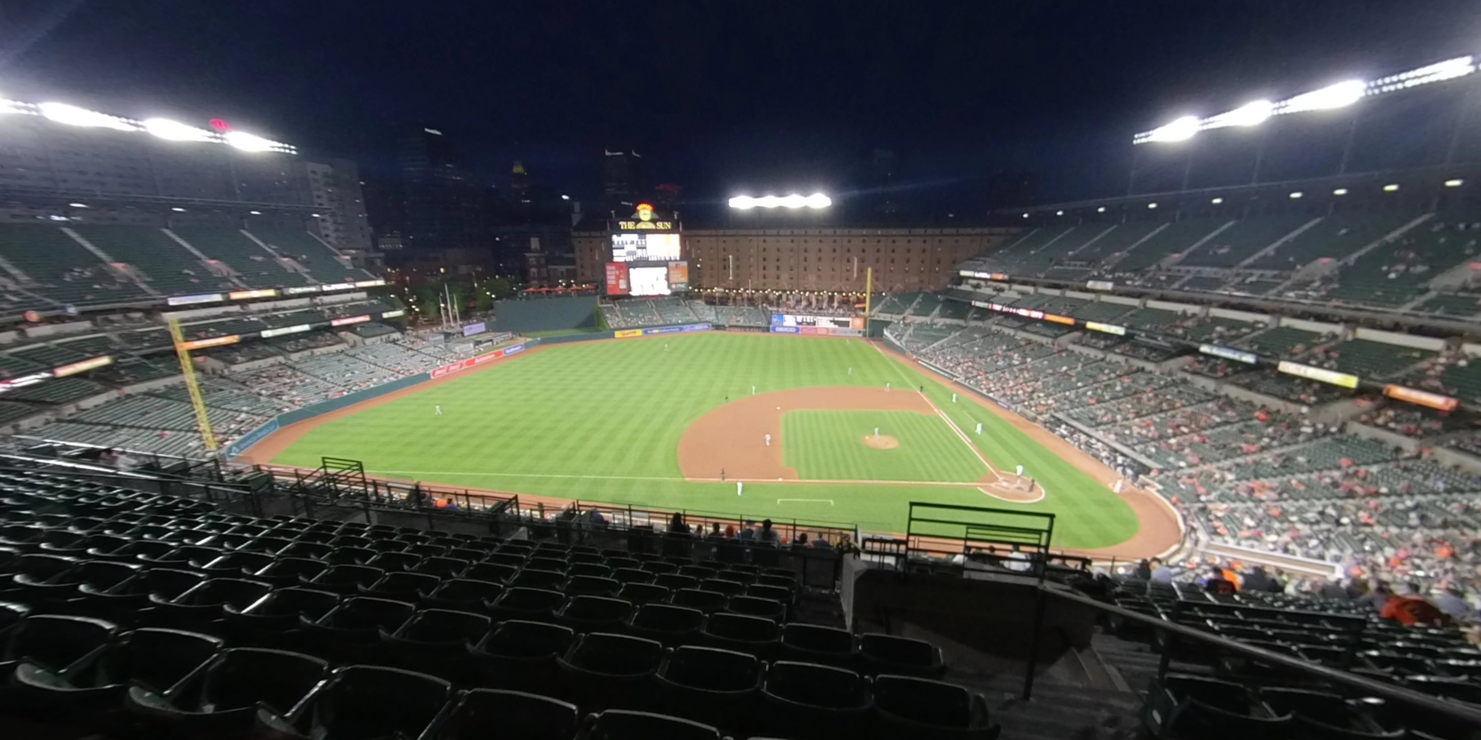 section 352 panoramic seat view  - oriole park