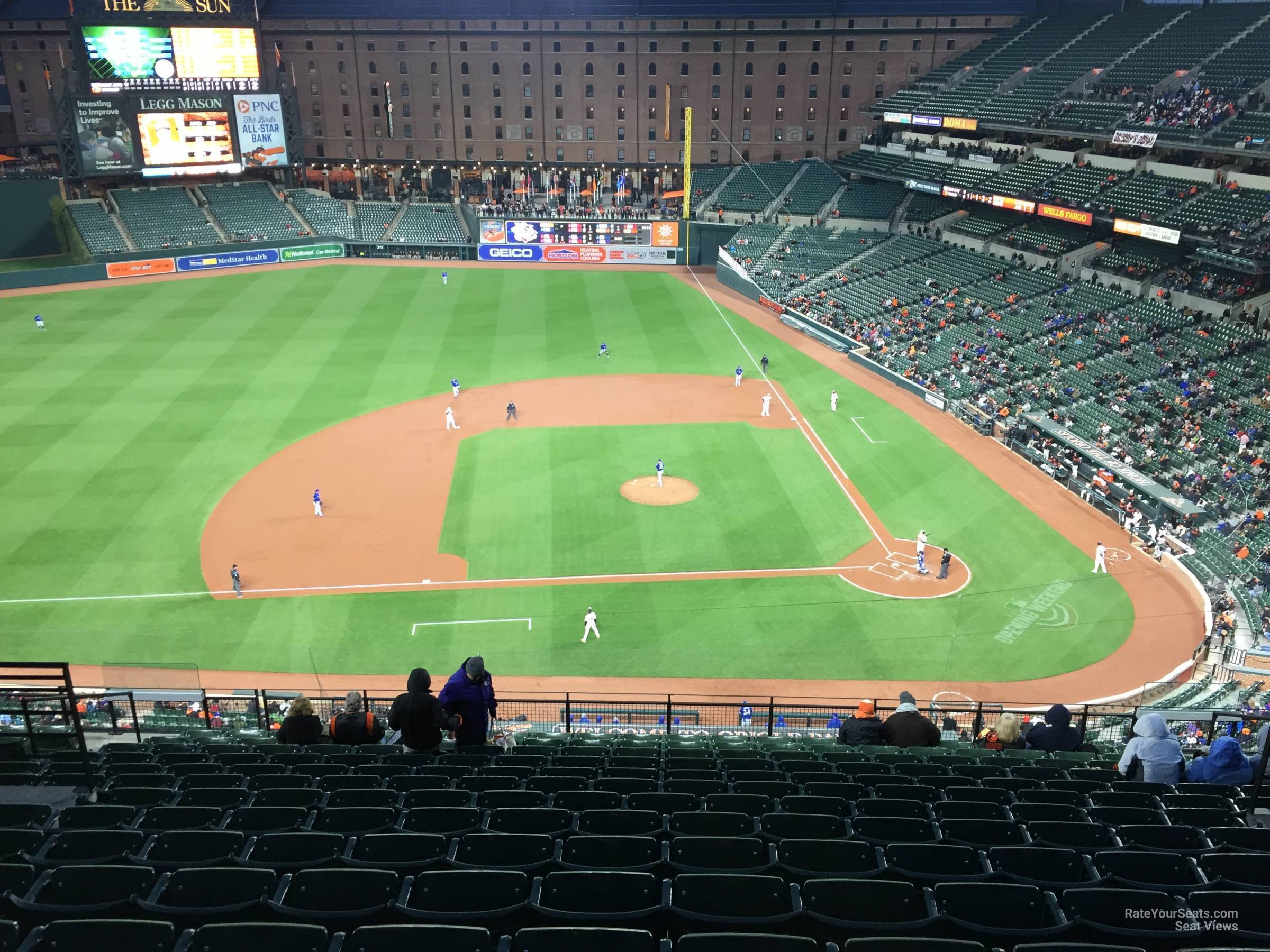 section 352, row 15 seat view  - oriole park