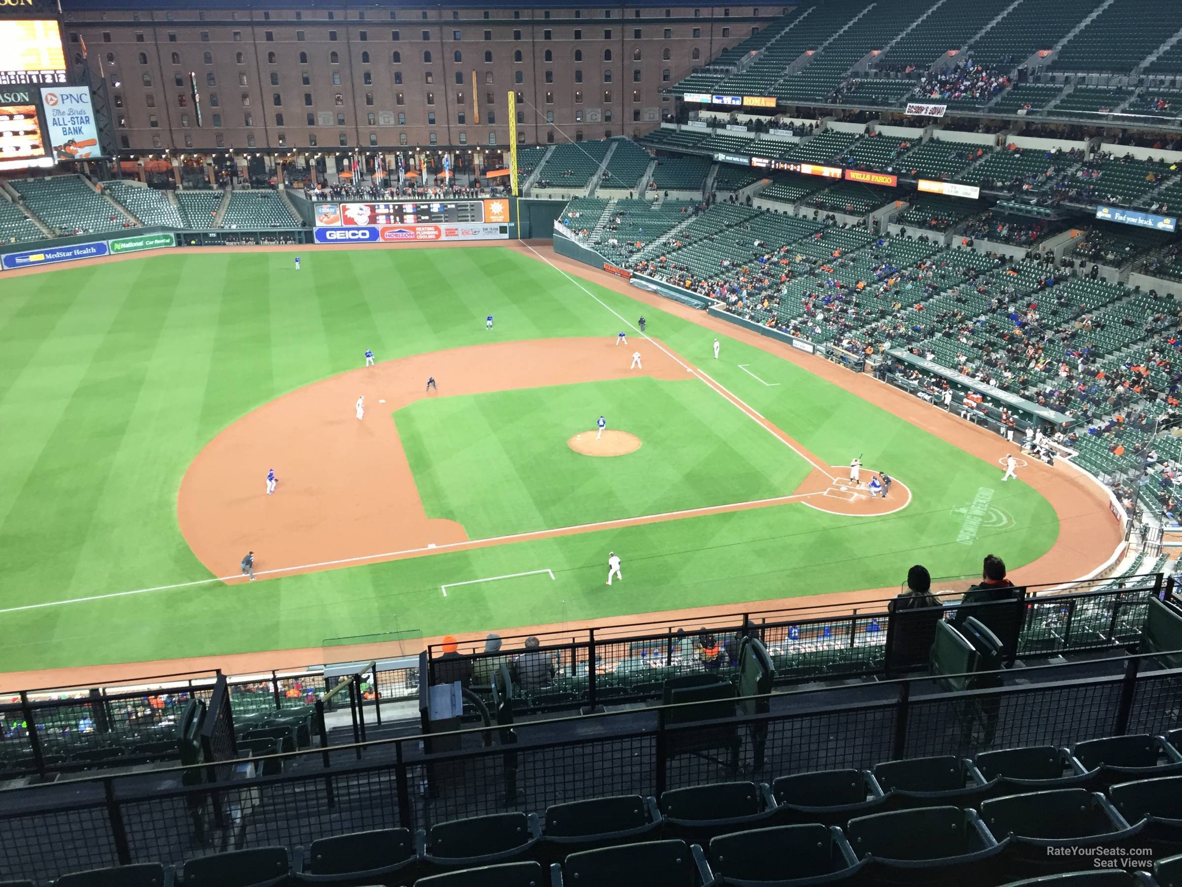 section 354, row 15 seat view  - oriole park