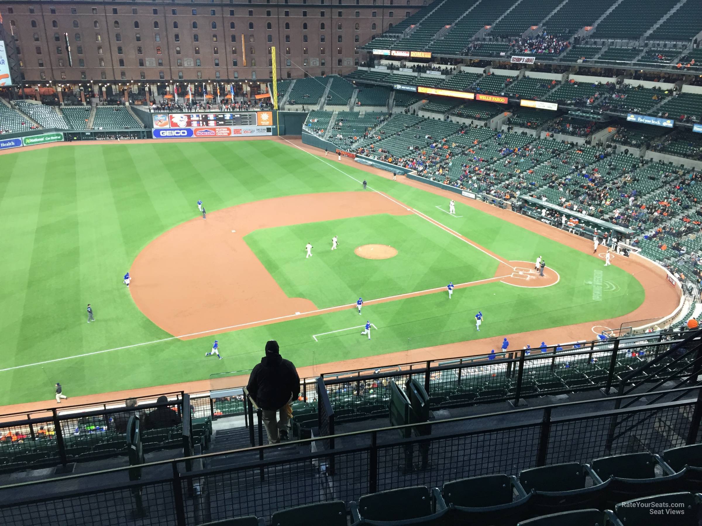 section 356, row 15 seat view  - oriole park
