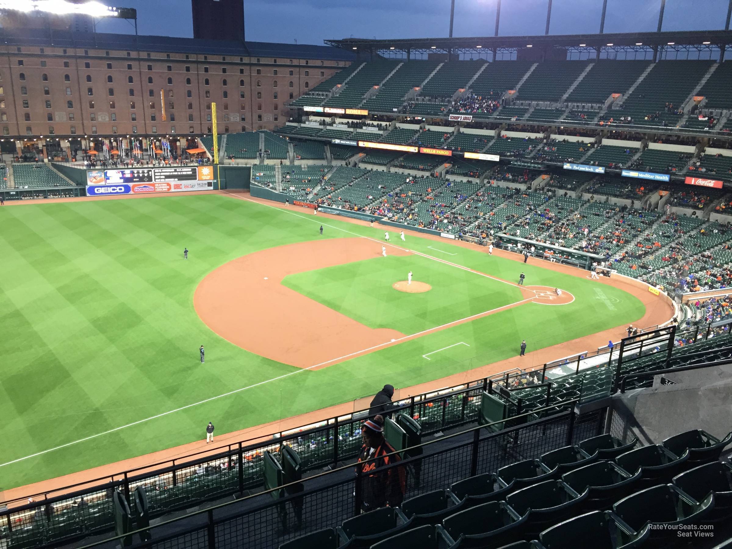 section 362, row 15 seat view  - oriole park