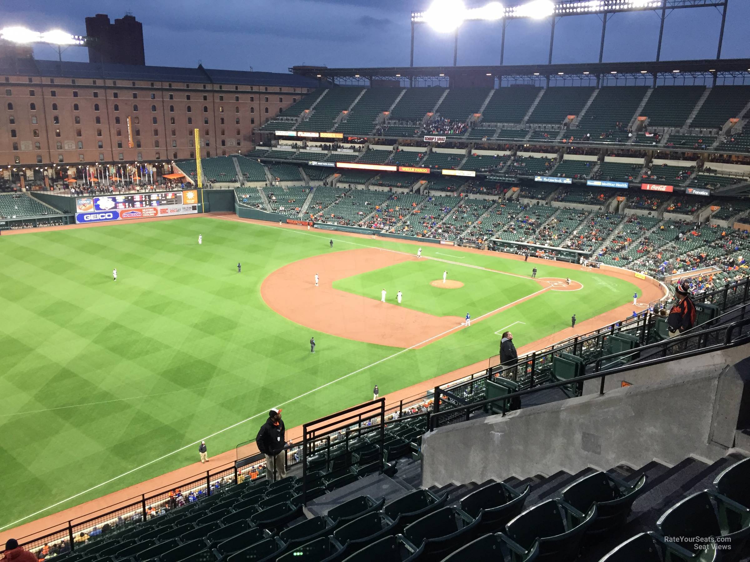 section 368, row 15 seat view  - oriole park