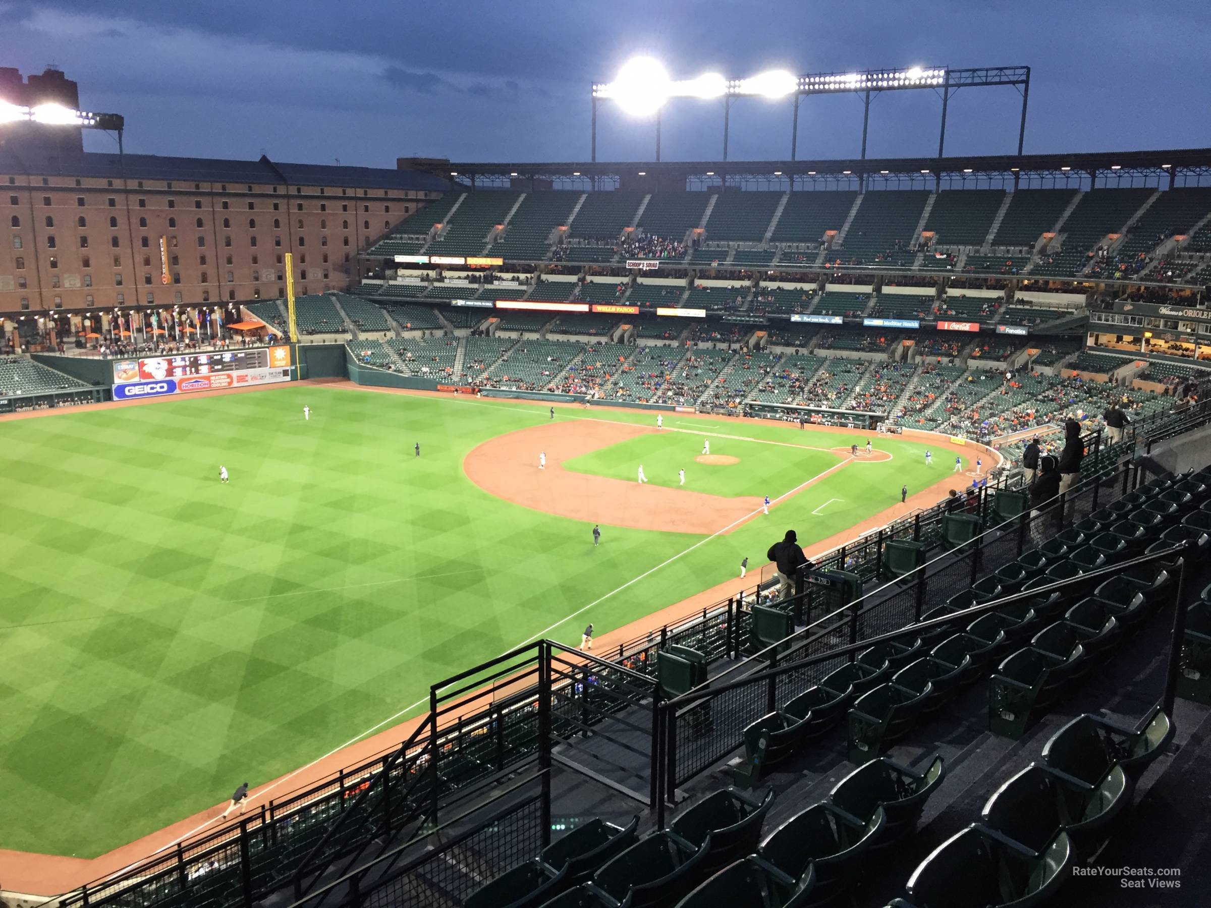 section 372, row 15 seat view  - oriole park