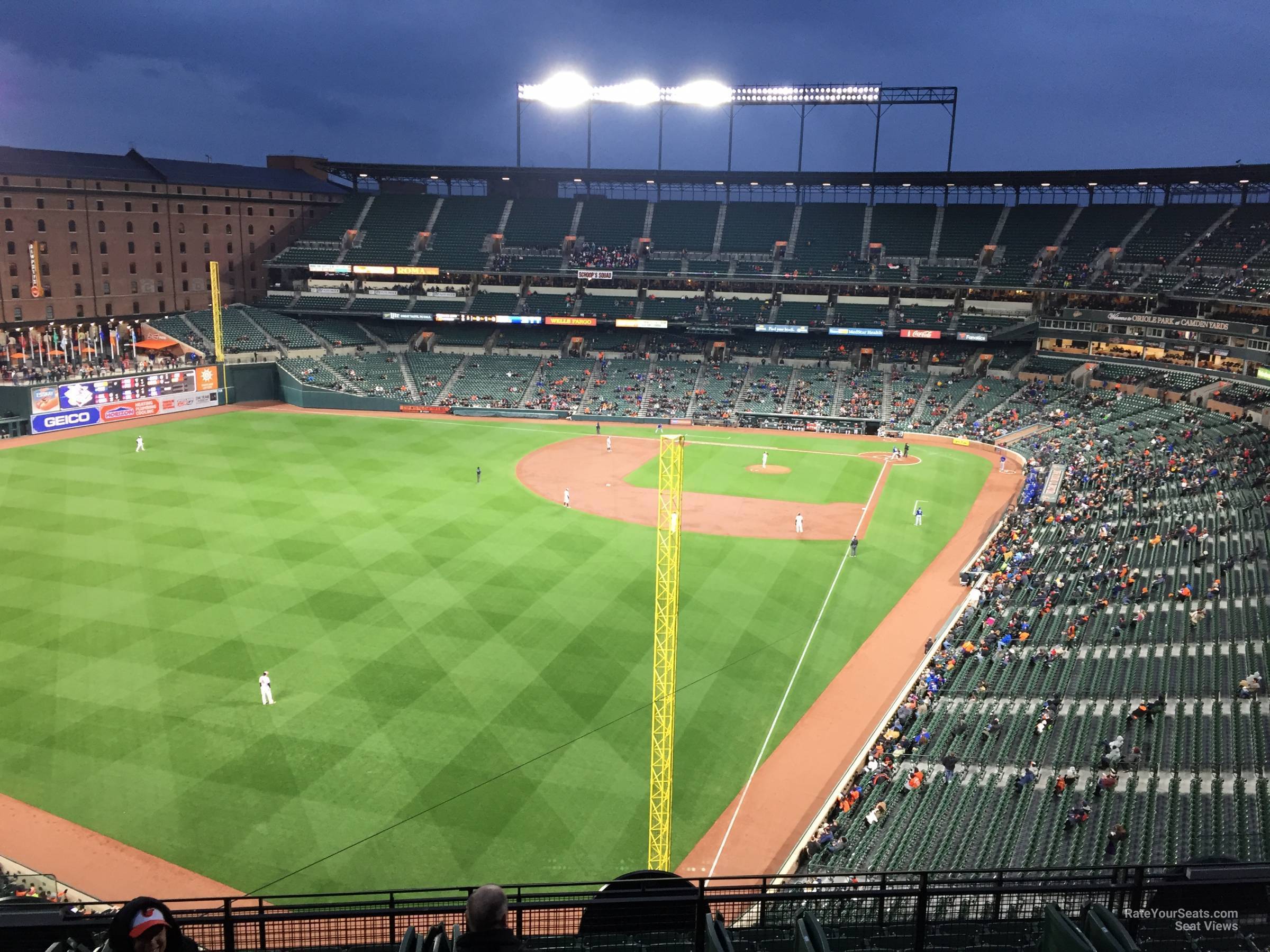 section 378, row 15 seat view  - oriole park