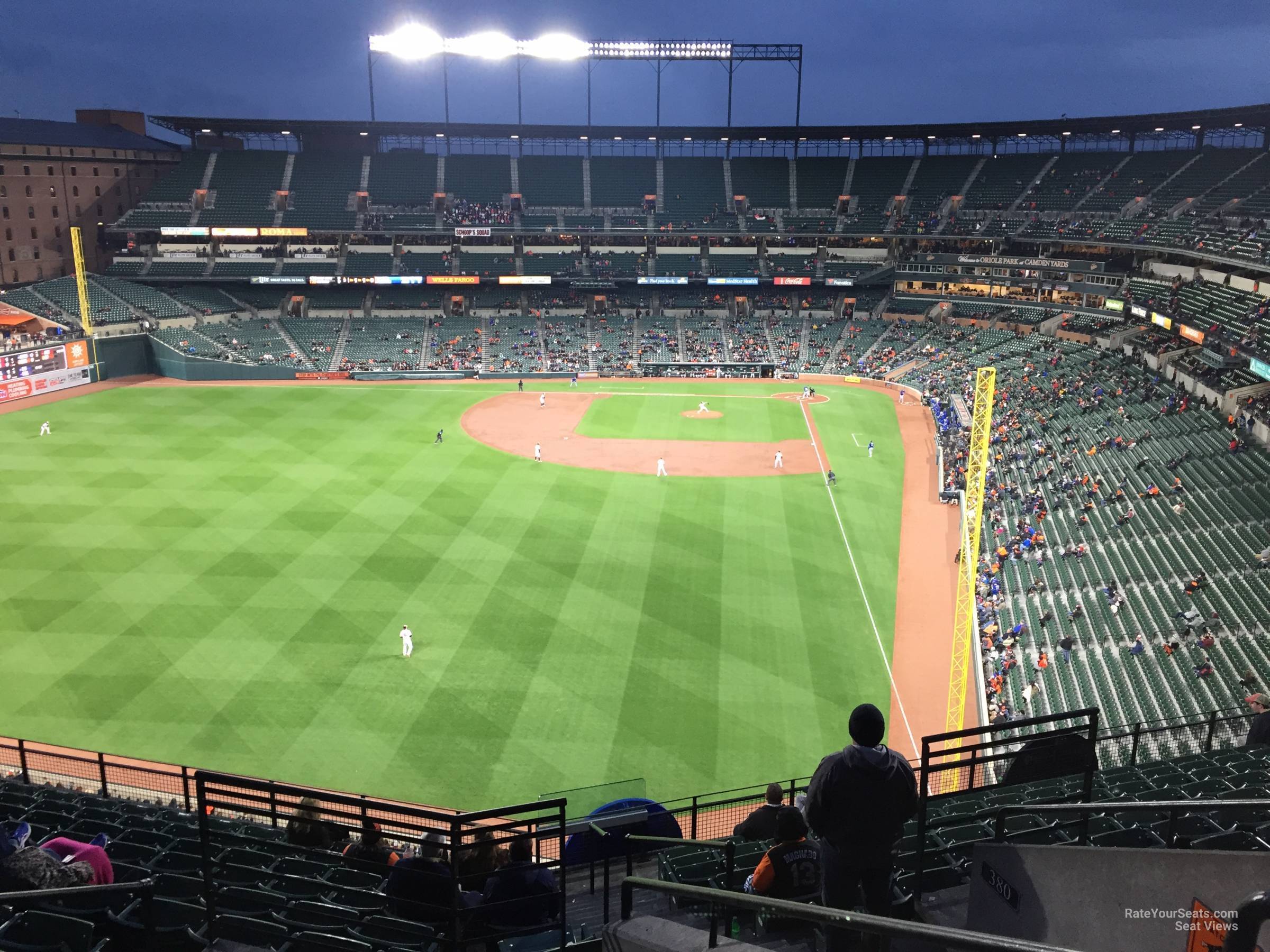 section 381, row 15 seat view  - oriole park