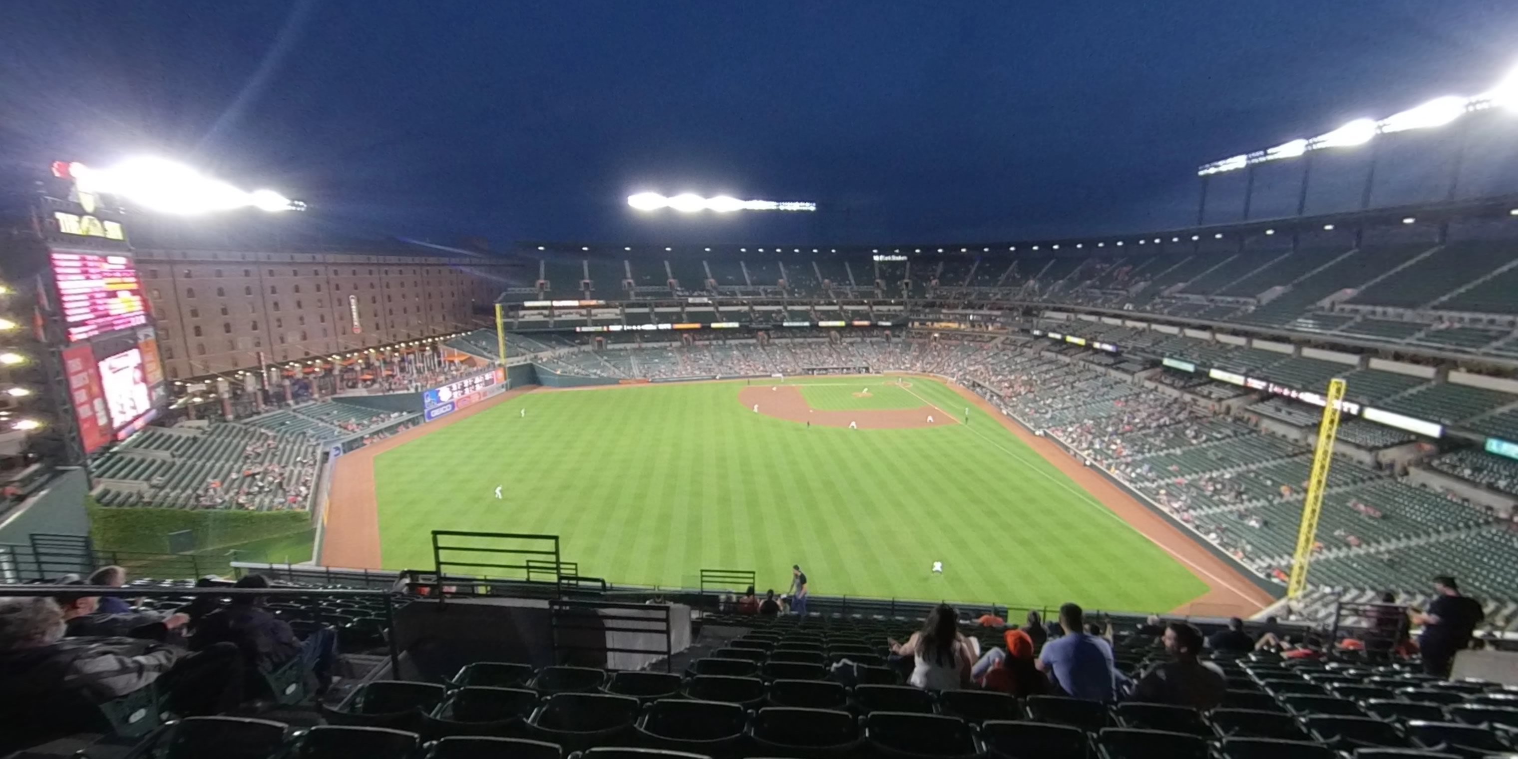 section 386 panoramic seat view  - oriole park