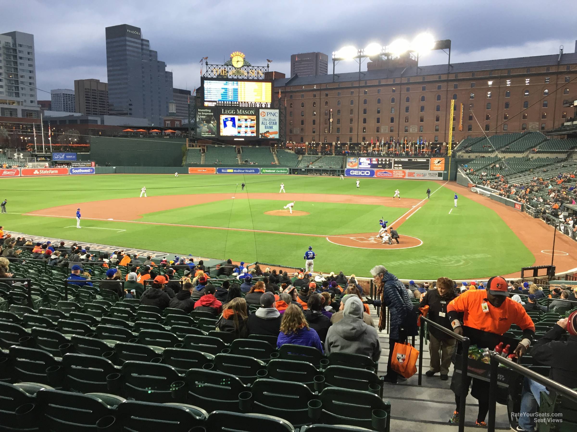 section 44, row 20 seat view  - oriole park
