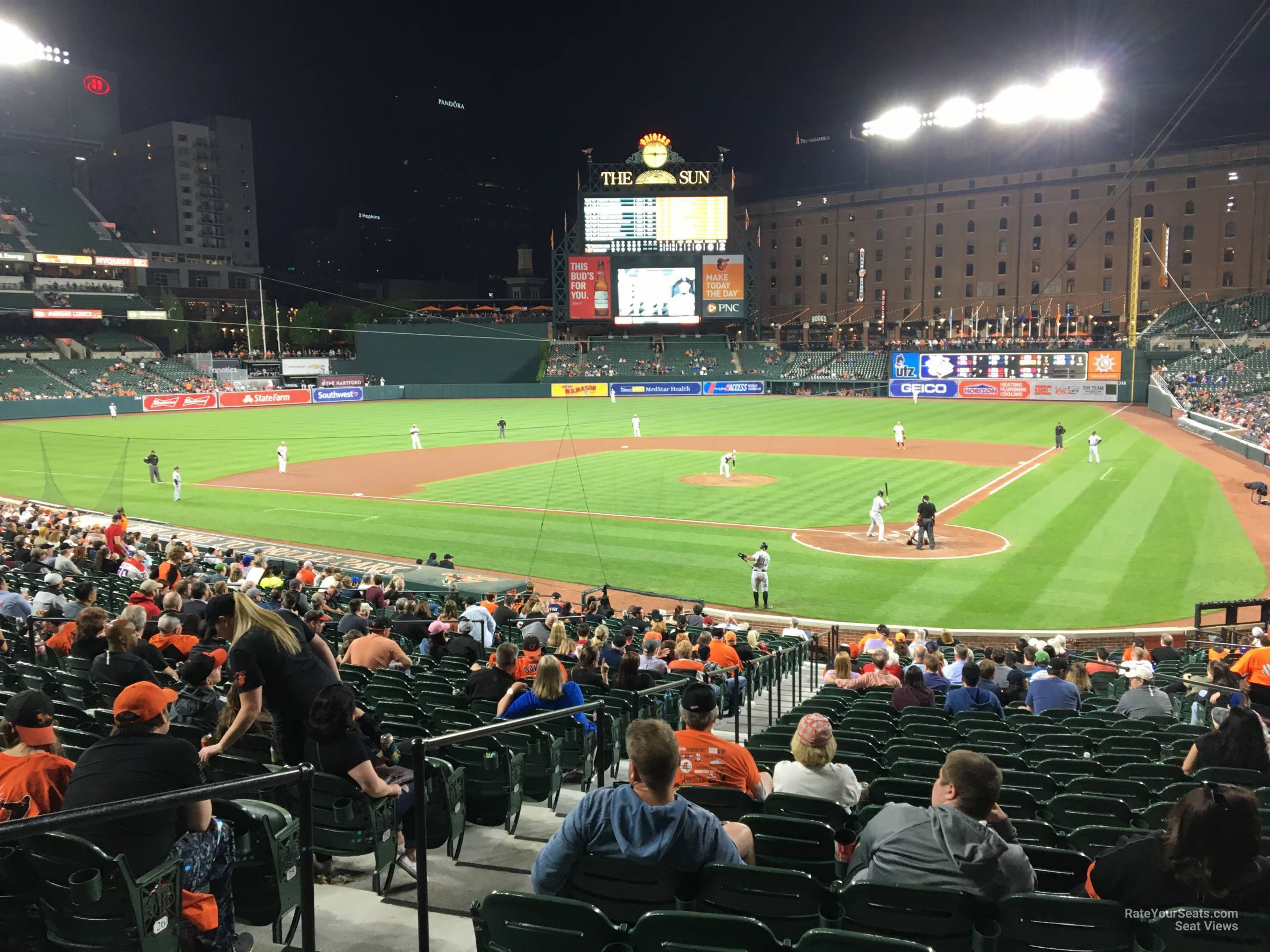 section 44, row 27 seat view  - oriole park