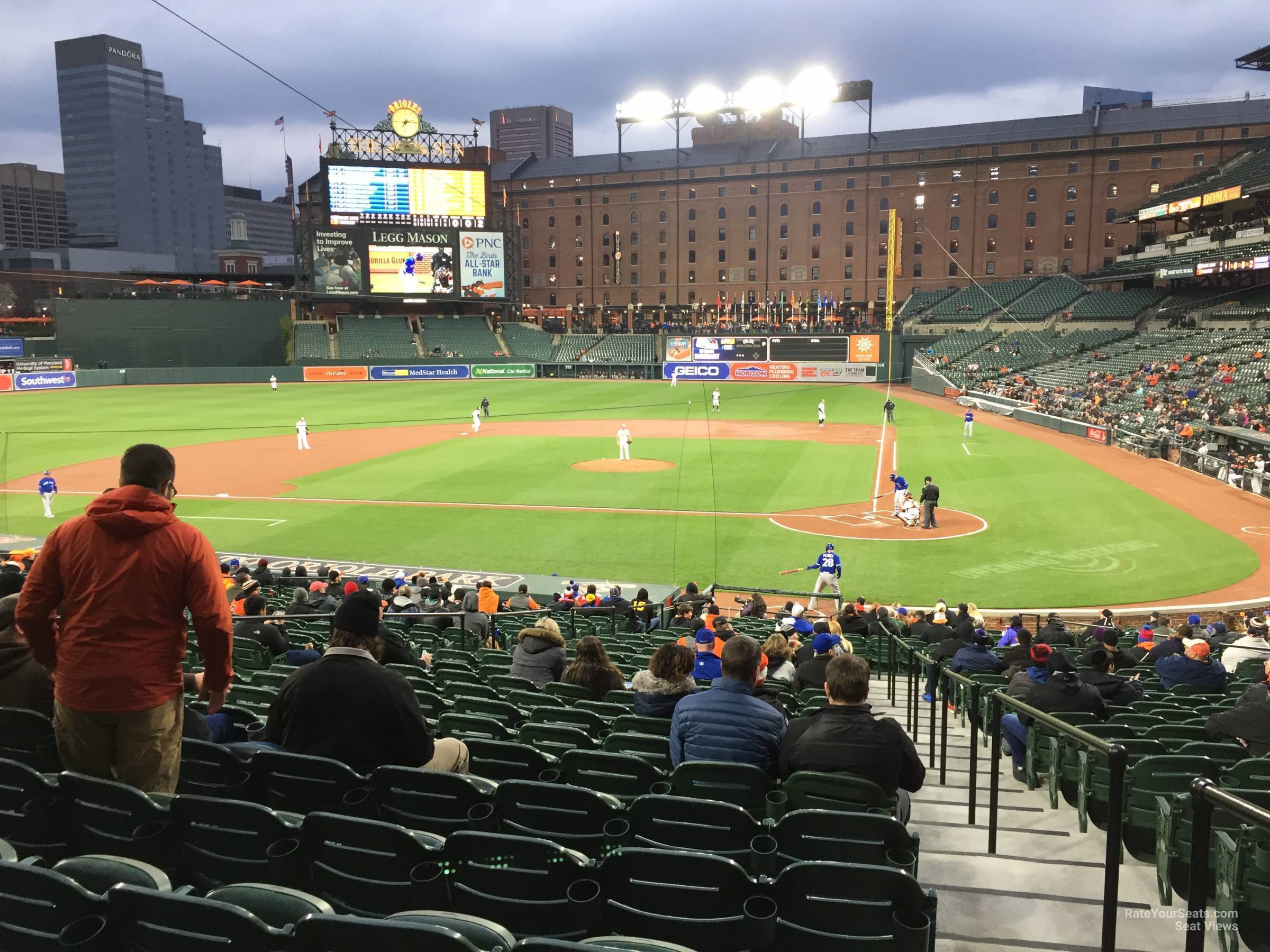 section 46, row 20 seat view  - oriole park