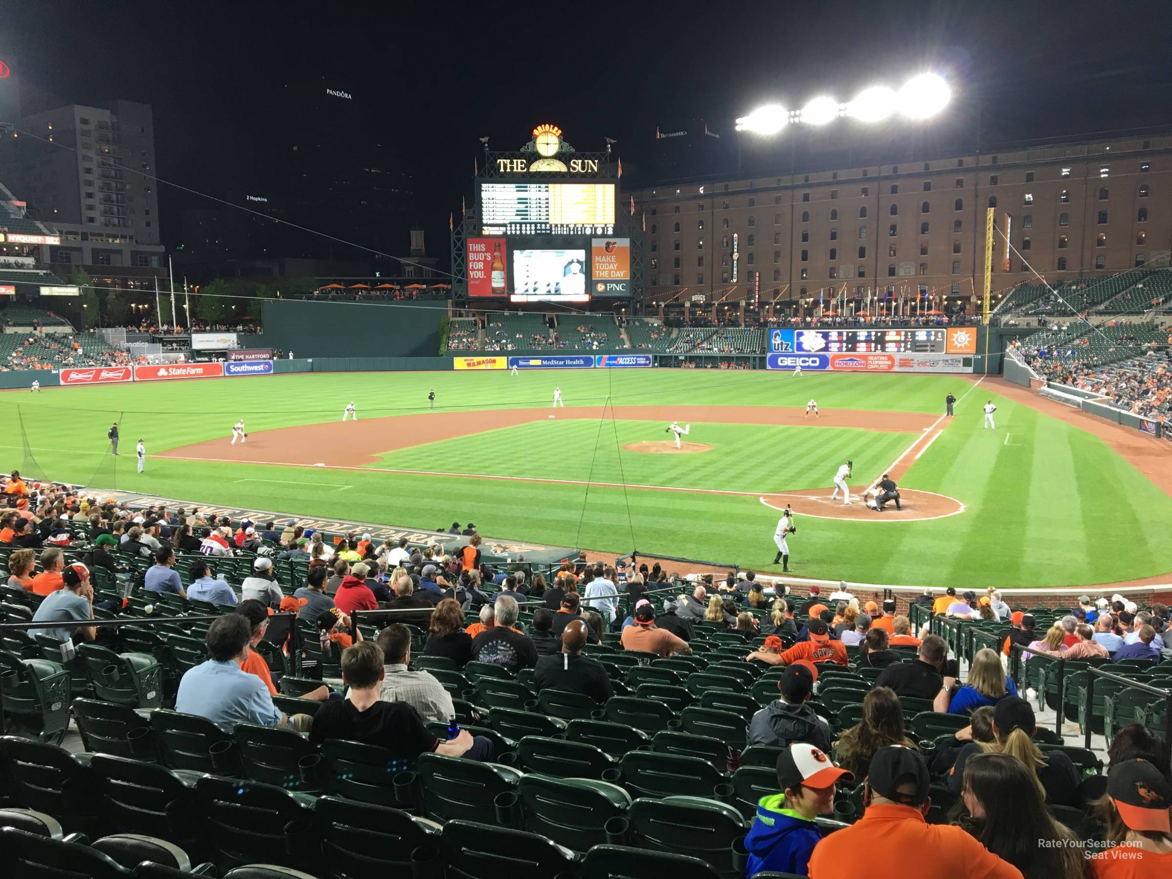 section 46, row 27 seat view  - oriole park