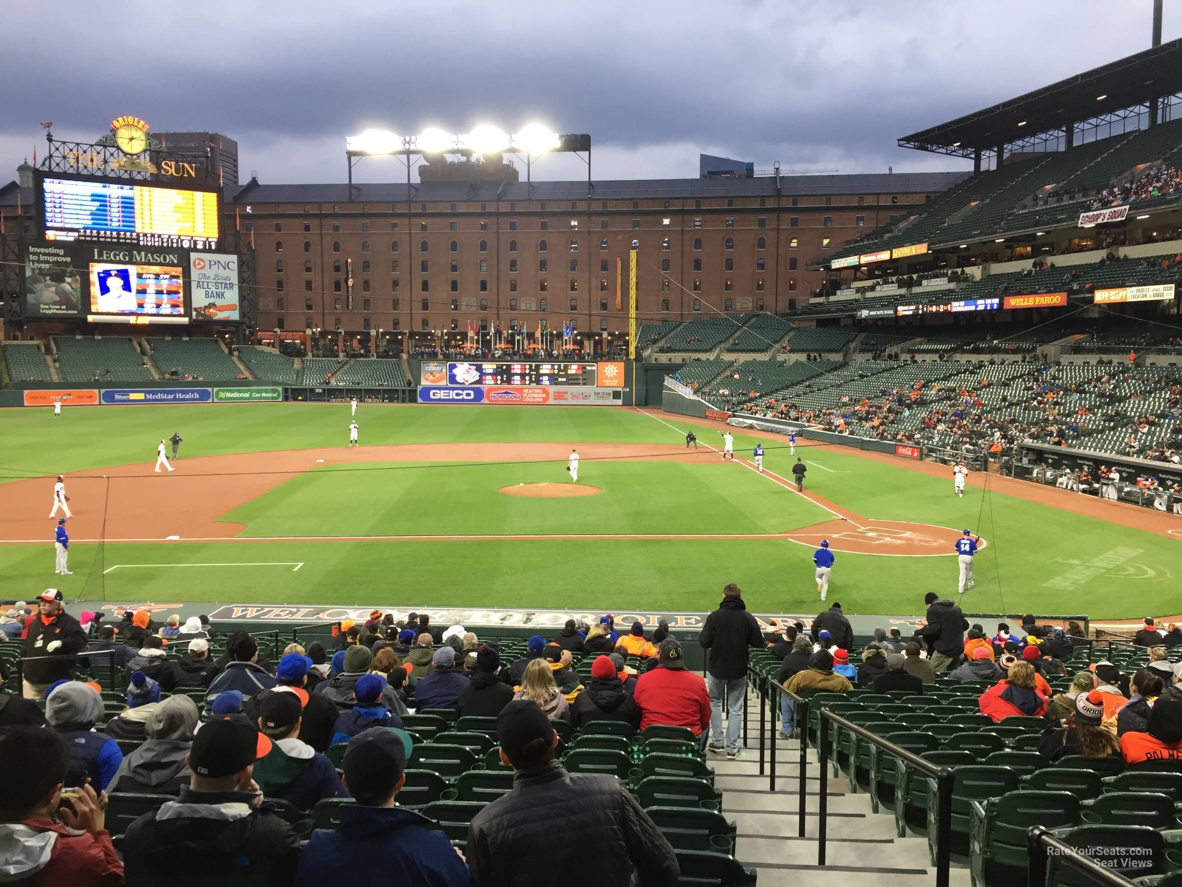 section 50, row 20 seat view  - oriole park