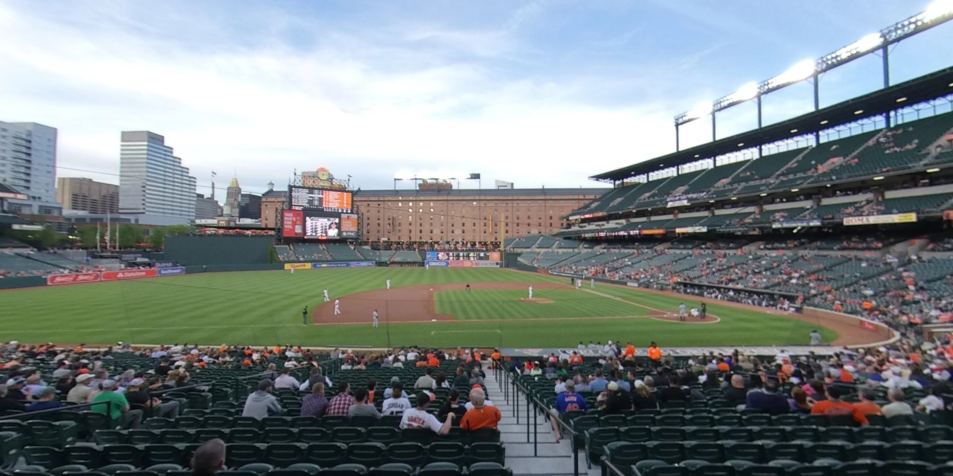 section 52 panoramic seat view  - oriole park