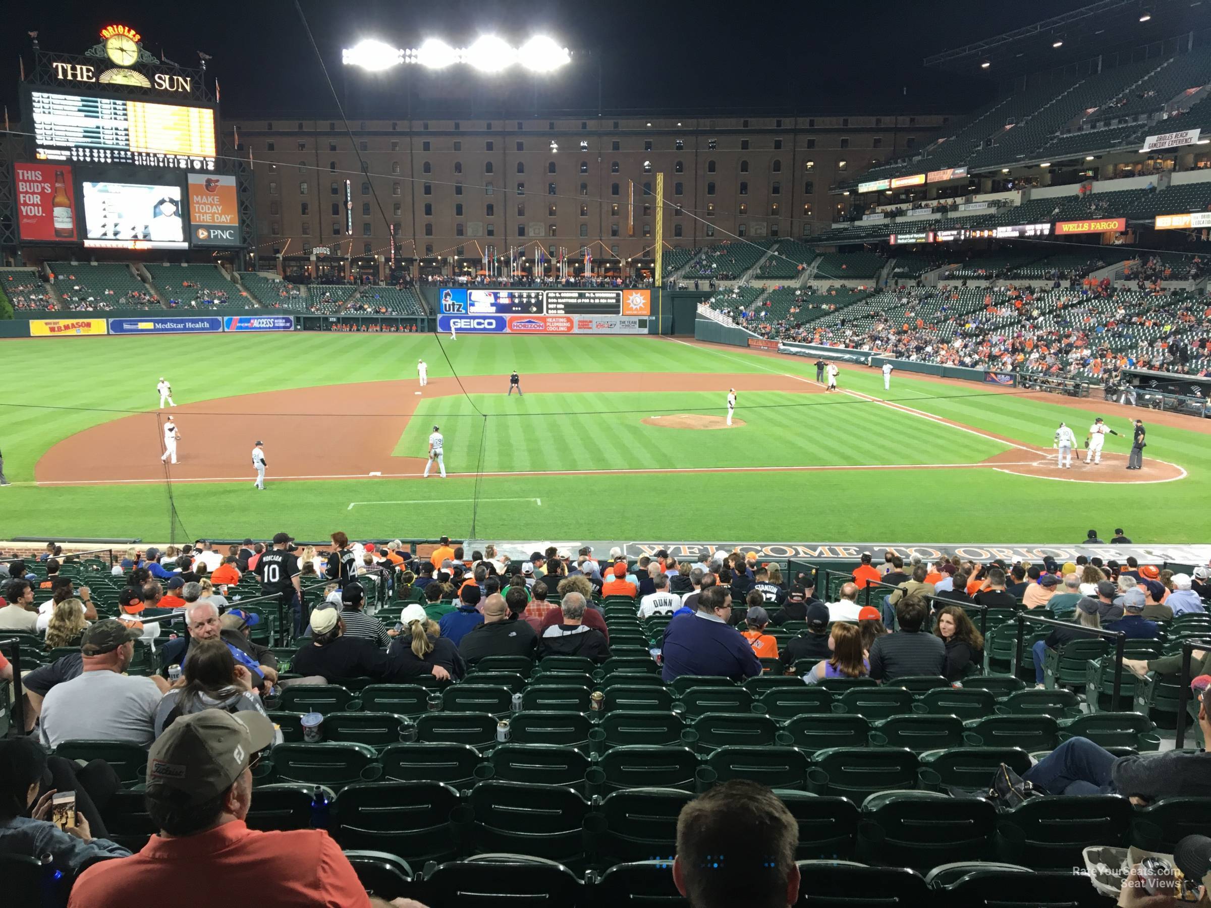 section 54, row 27 seat view  - oriole park