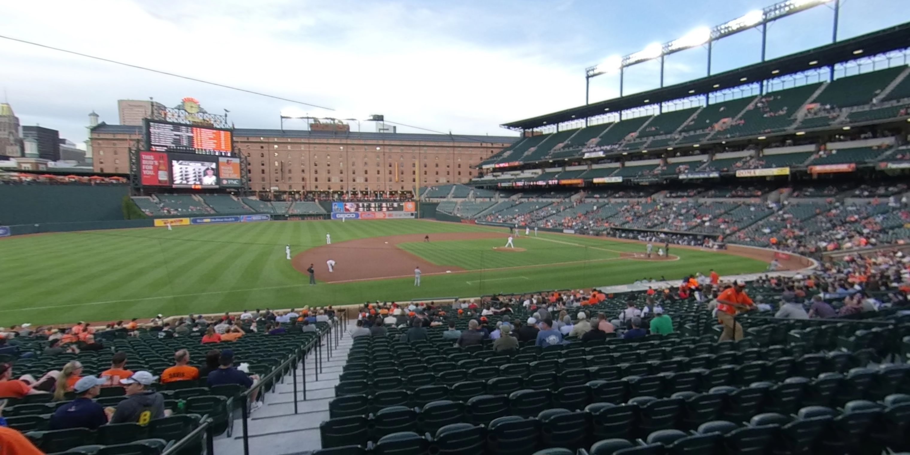 section 56 panoramic seat view  - oriole park