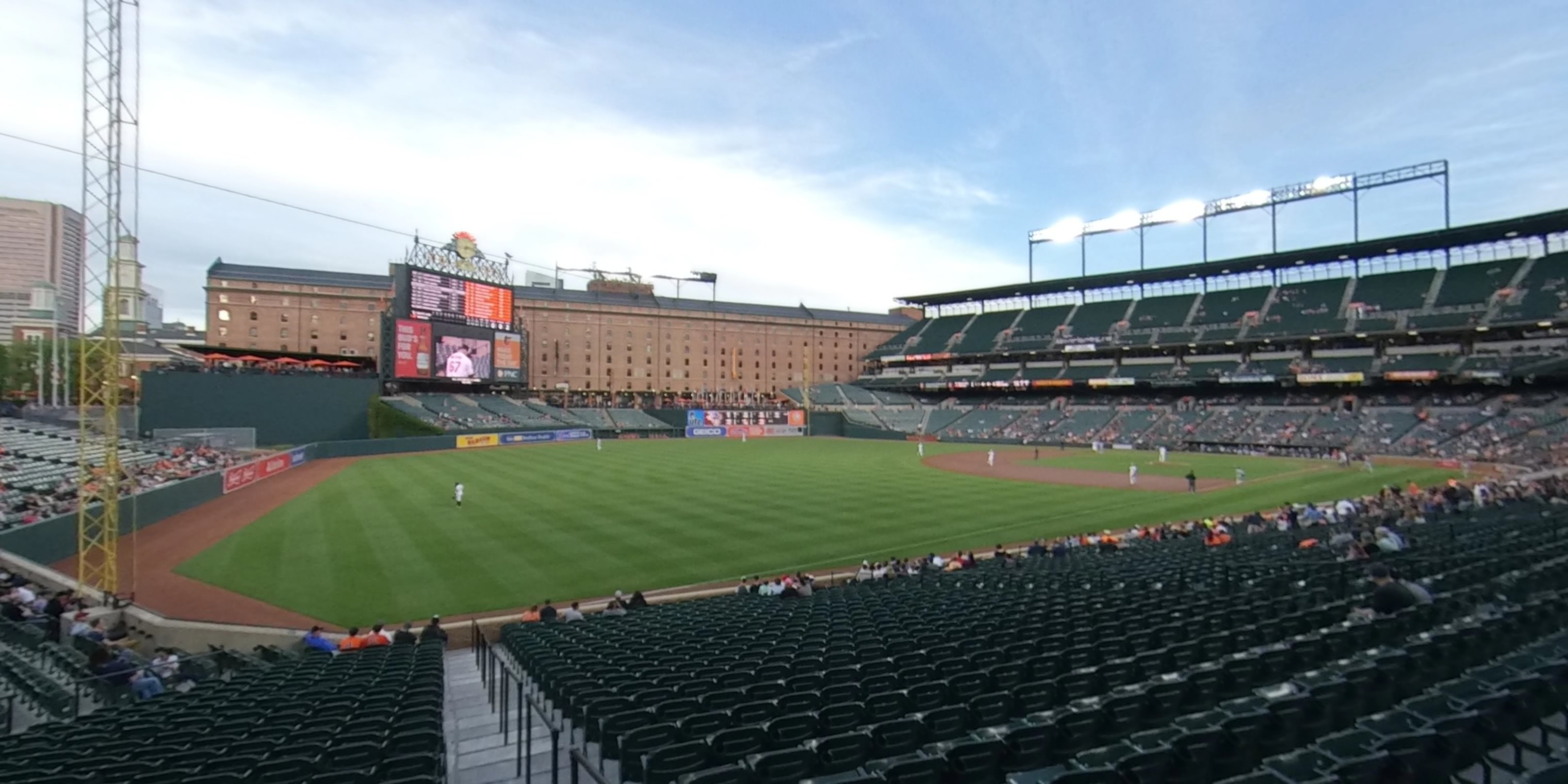 section 68 panoramic seat view  - oriole park