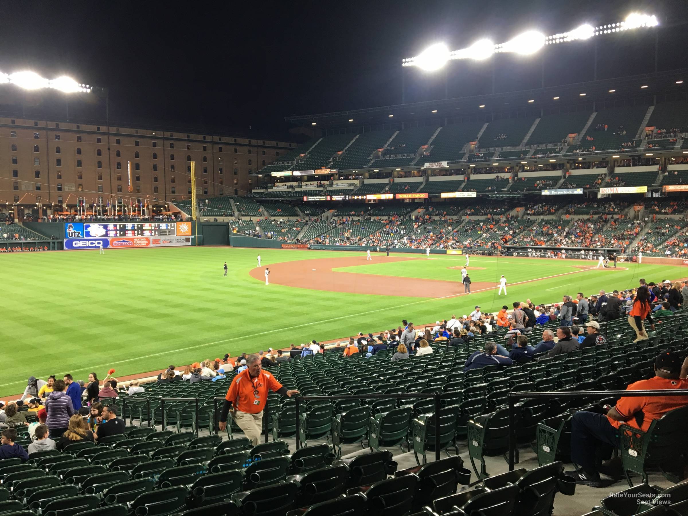 section 68, row 27 seat view  - oriole park