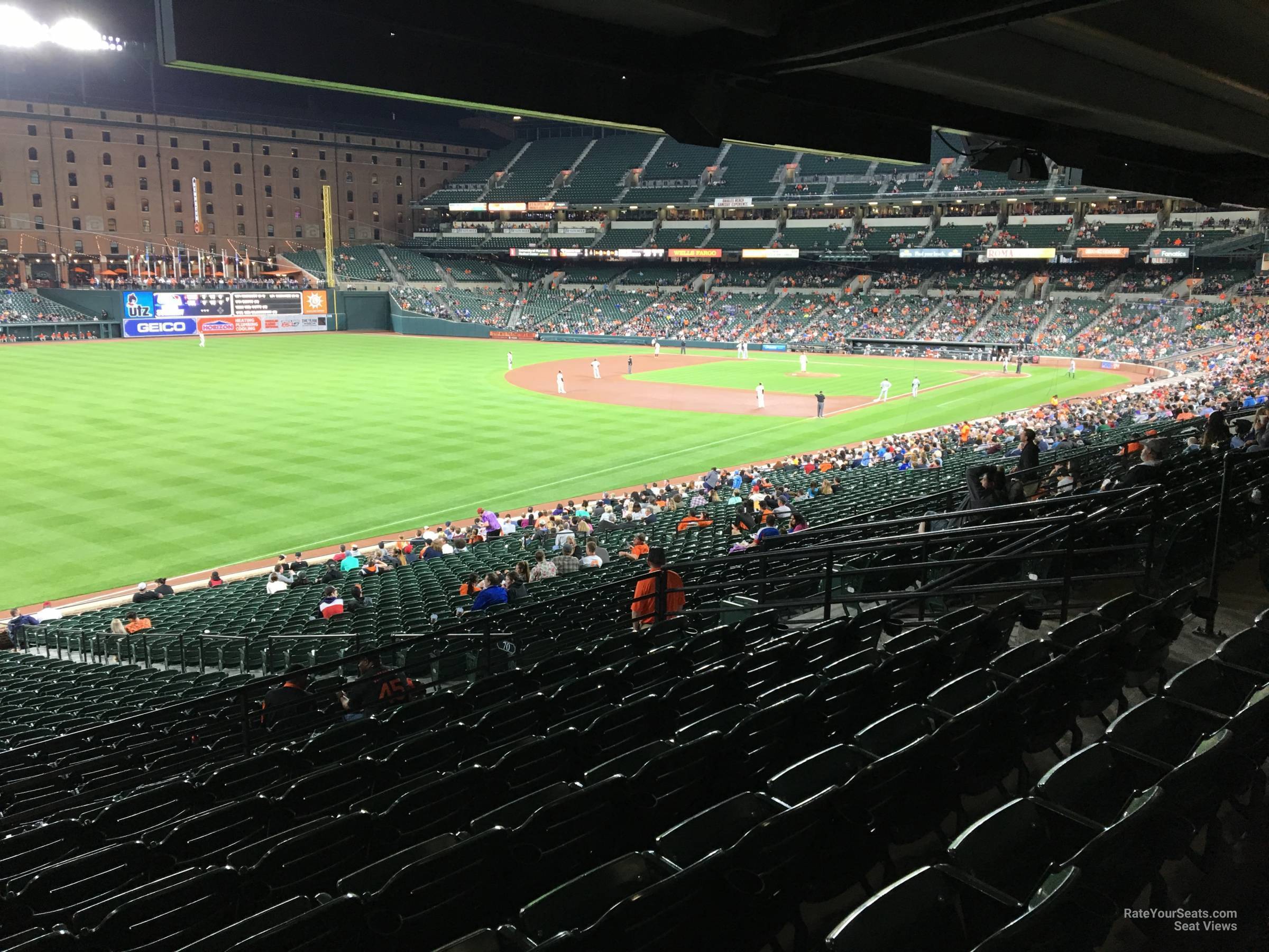 section 69, row 10 seat view  - oriole park