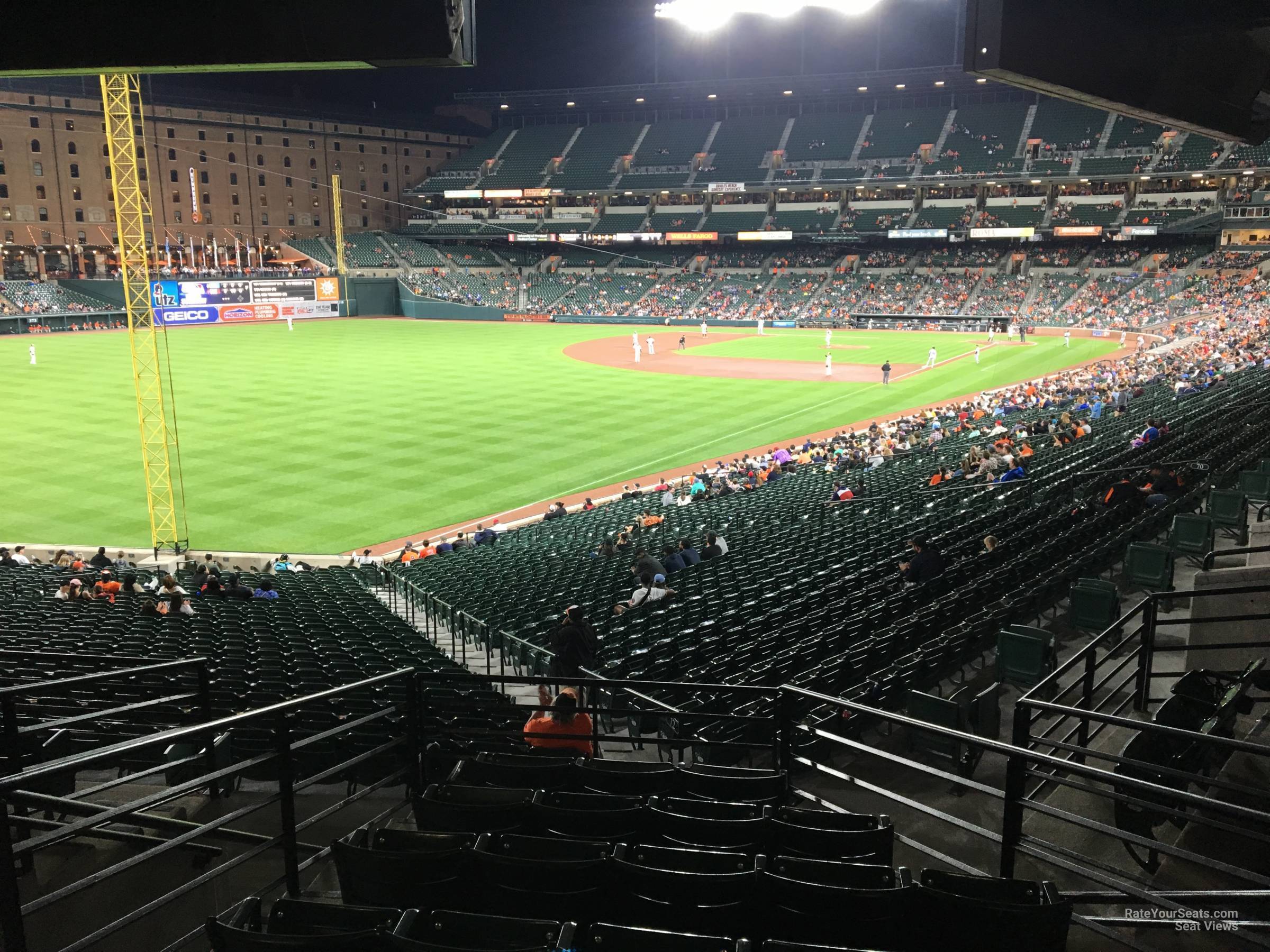 section 73, row 10 seat view  - oriole park